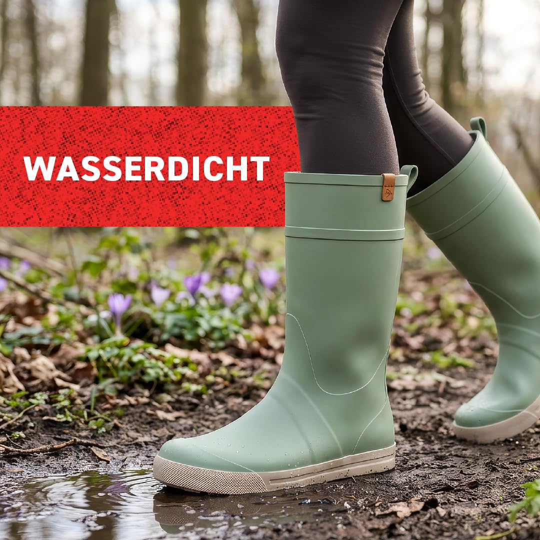 DUNLOP Amsterdammer – Stylische, wasserdichte Damen‑Gummistiefel im modernen Design – Mittlere Schafthöhe – Bequem, leicht & langlebig für den täglichen Gebrauch – Größe 36–42