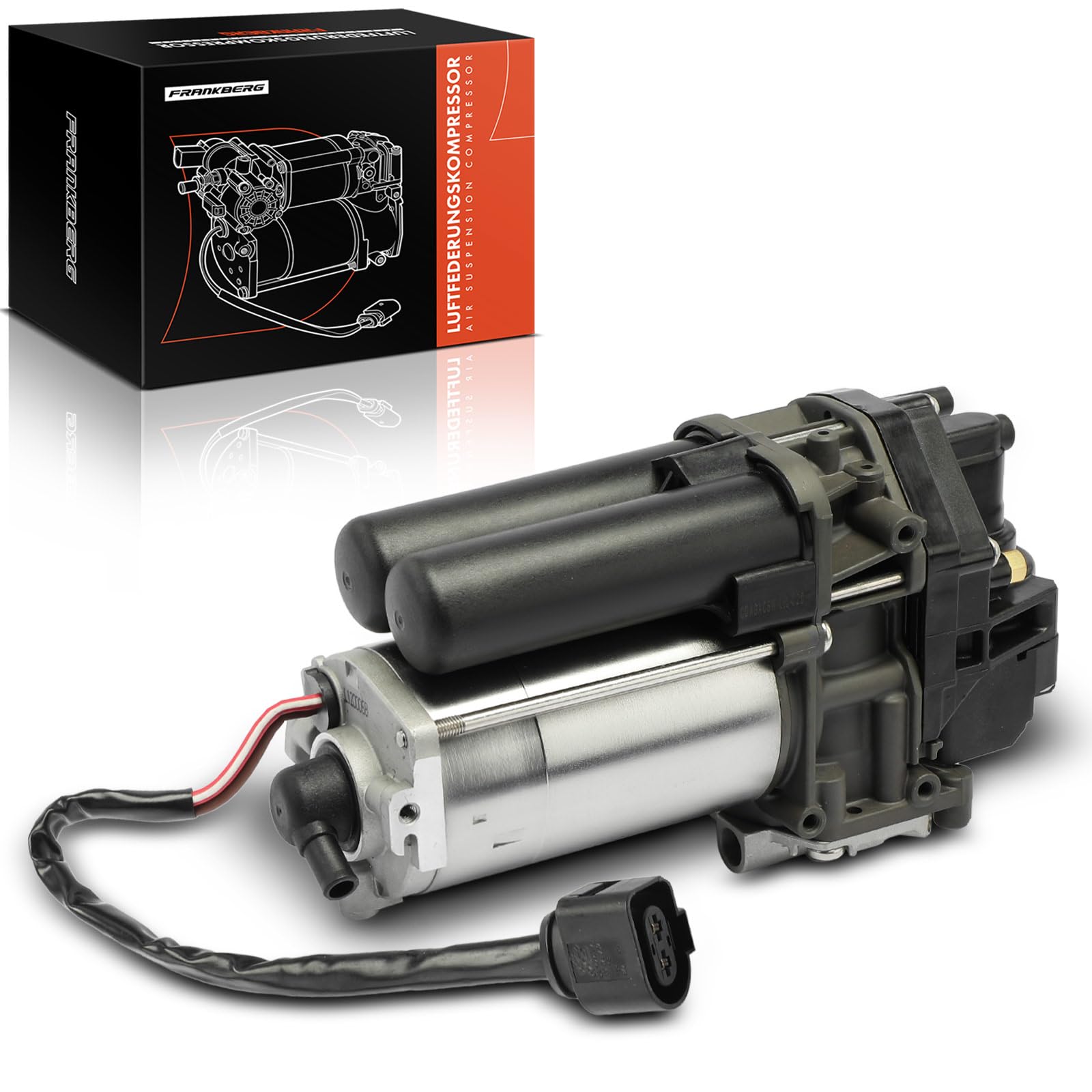 Frankberg Compressore per sospensioni pneumatiche con essiccatore | 4M0616005H; Compatibile con: Q7 4MB 4MG, Q8 4MN, Bentayga 4V1, Q8 4MN 4MT, Q7 4MB 4MG 4MQ, Q7 Van 4MB 4MG