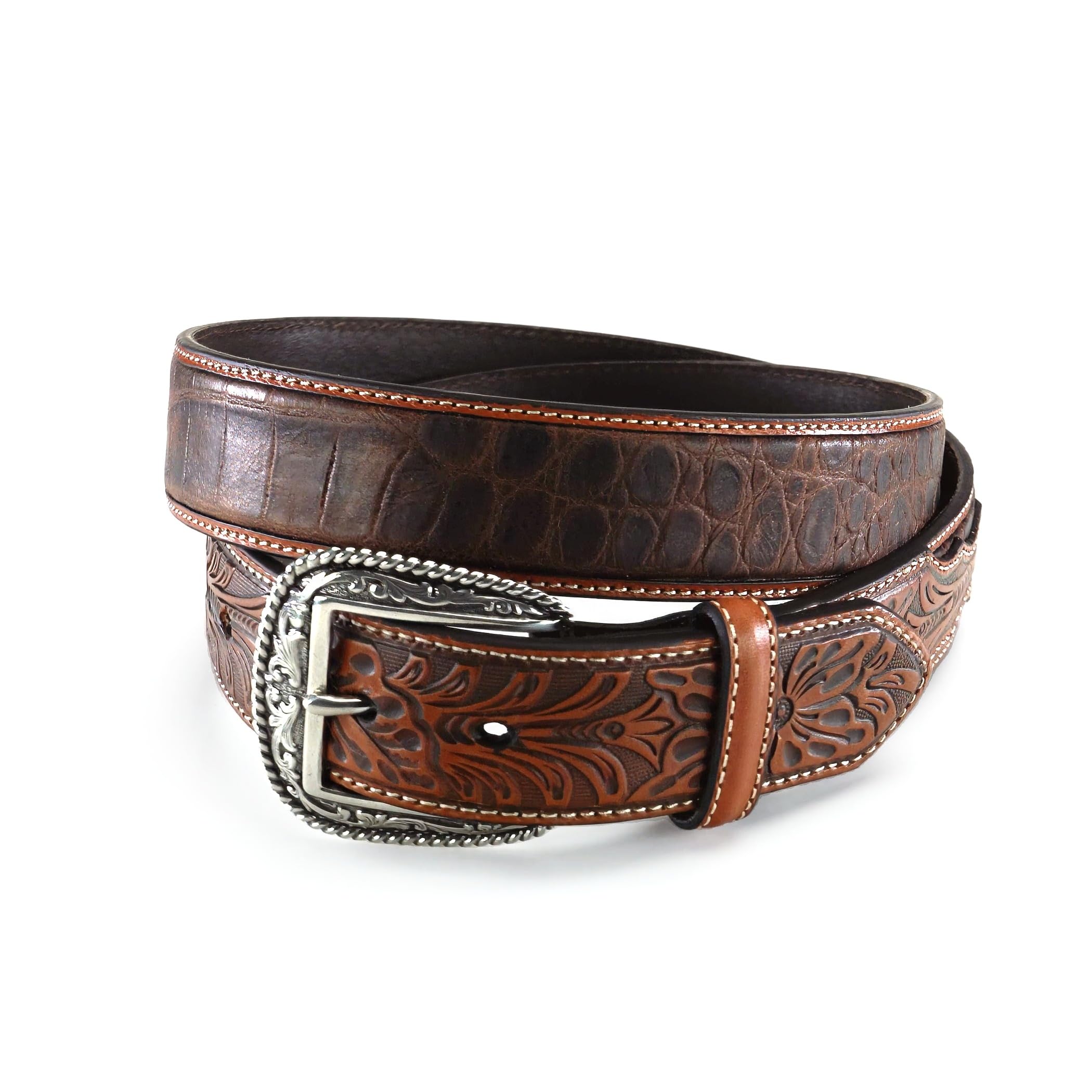 ARIAT Men's Caiman Western Belt, Tan, 36
