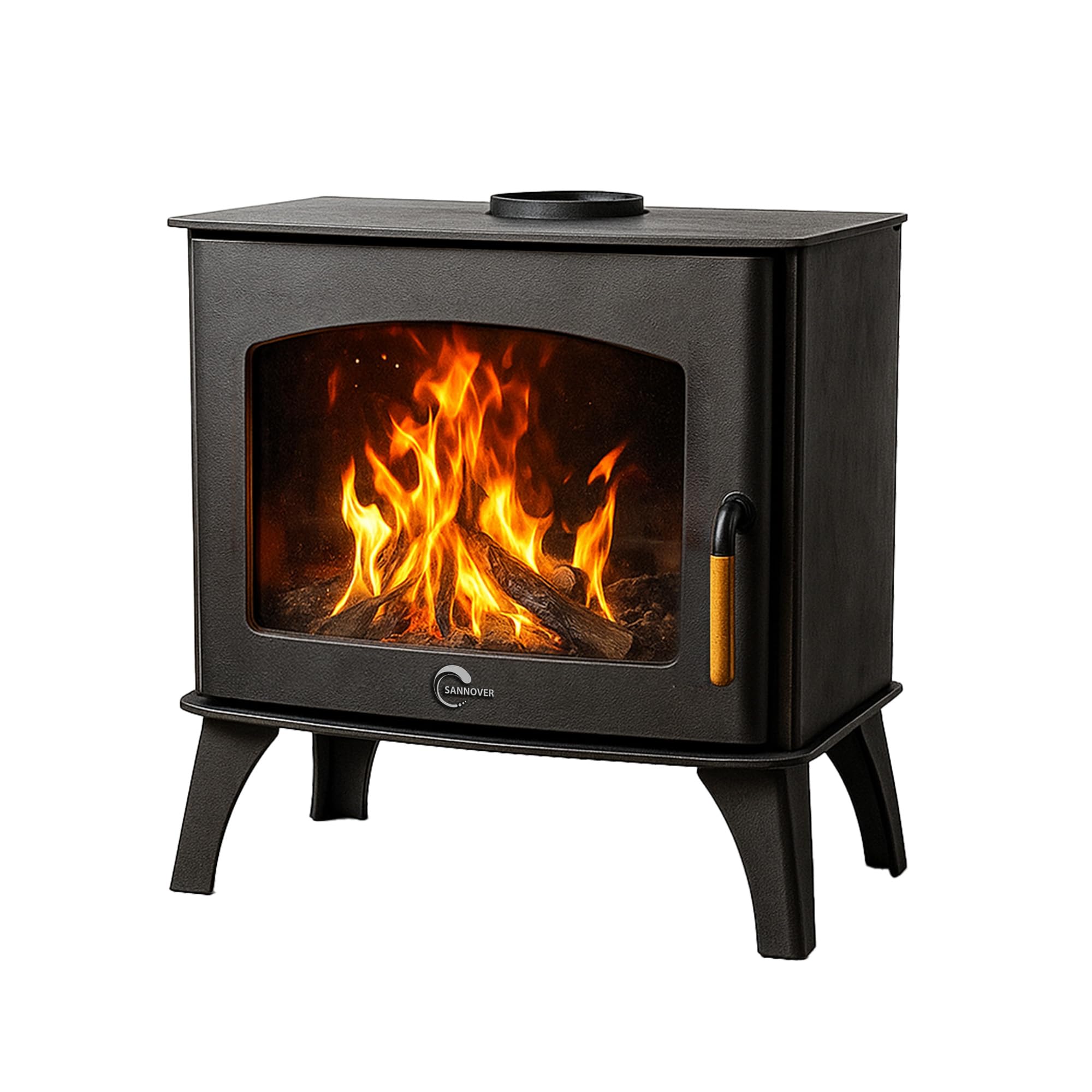 Poêle à Bois Dita 13,​1 kW Bûche 63 cm Sannover