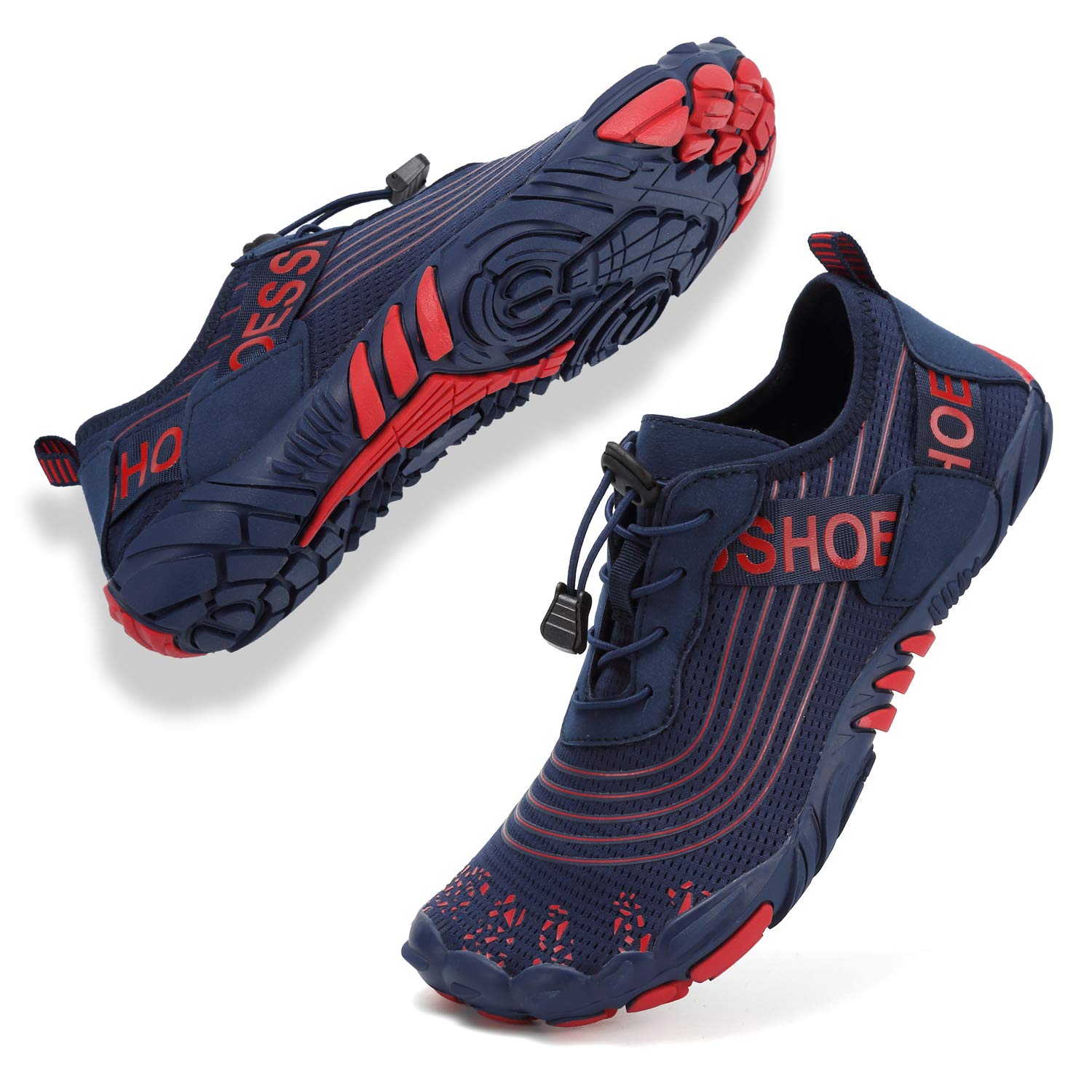 Topwolve Escarpines para Hombre Barefoot Secado Rápido Zapatos de Agua Respirable Antideslizante Zapatillas de Deportes Acuáticos Buceo Snorkel Surf Yoga