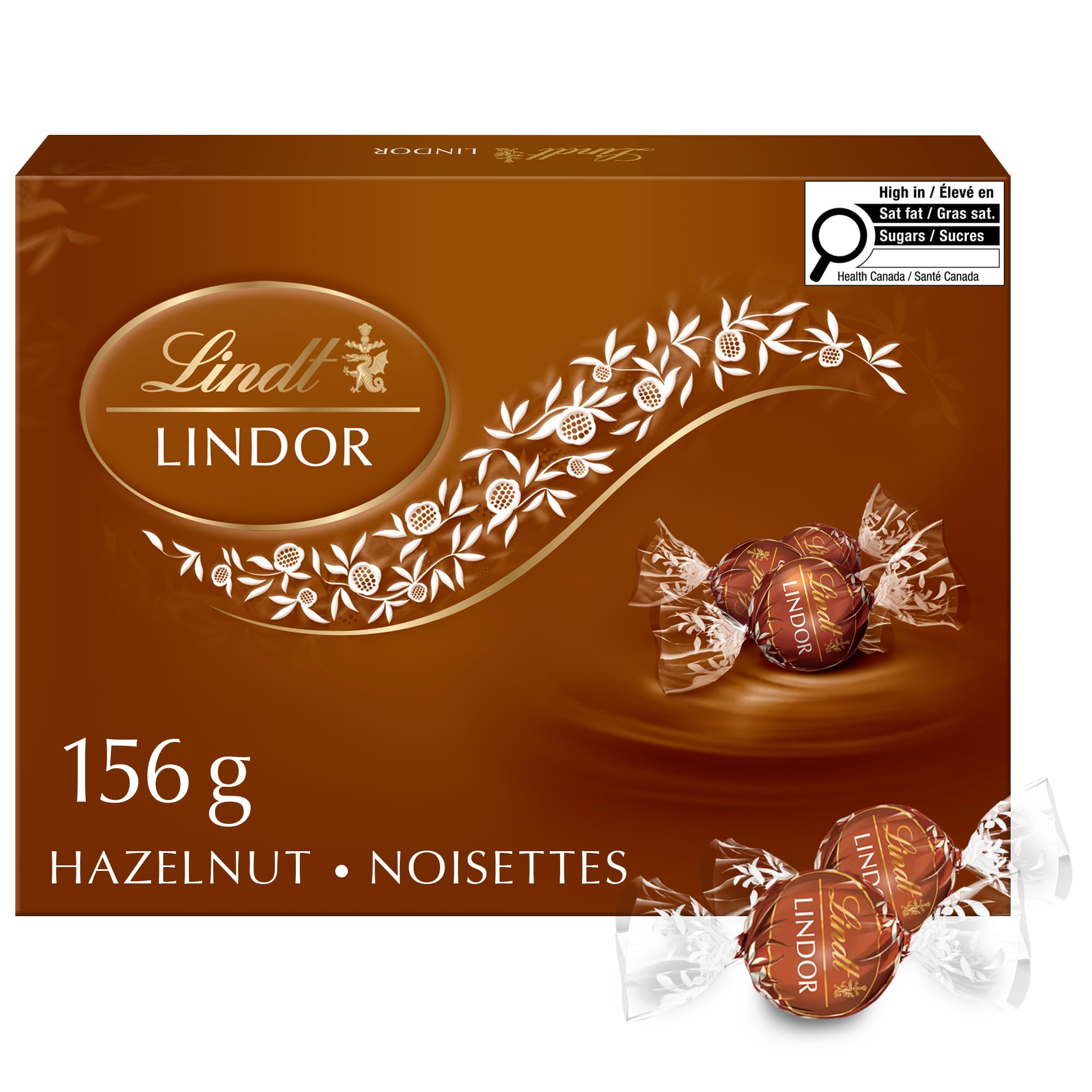 Lindt LINDOR Hazelnut Milk Chocolate Truffles Box 156g : Amazon.ca