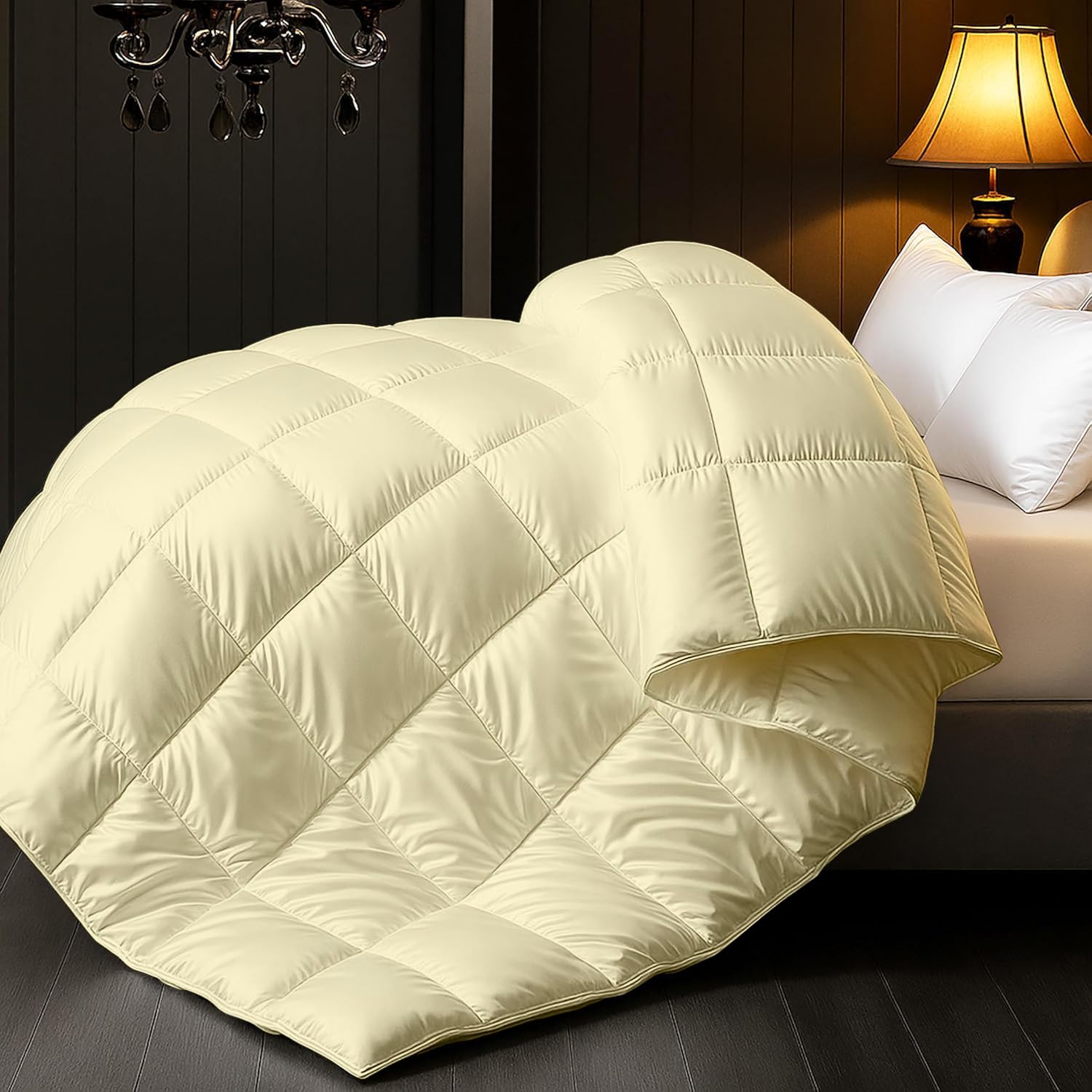 Premium Ultra-Soft Satin Comforter 1 piece 400 GSM Designed for Luxurious Comfort, Smooth Finish, Lightweight Warmth, Elegant Style, Perfect for Modern bedrooms