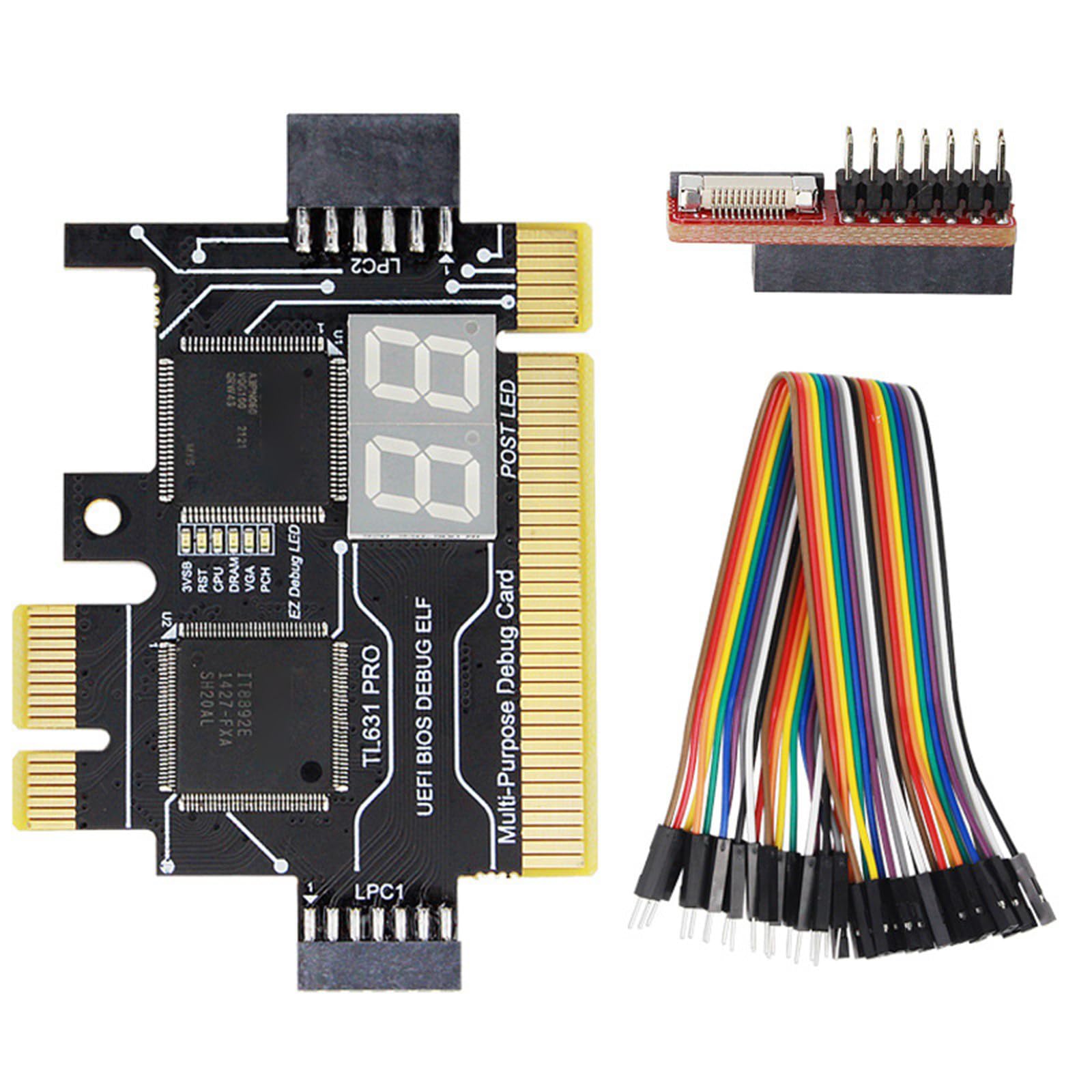 TL631 PCIE akcesoria do kart diagnostycznych PCIE do płyty głównej LPC analizatory diagnostyczne karta testowa wielofunkcyjna