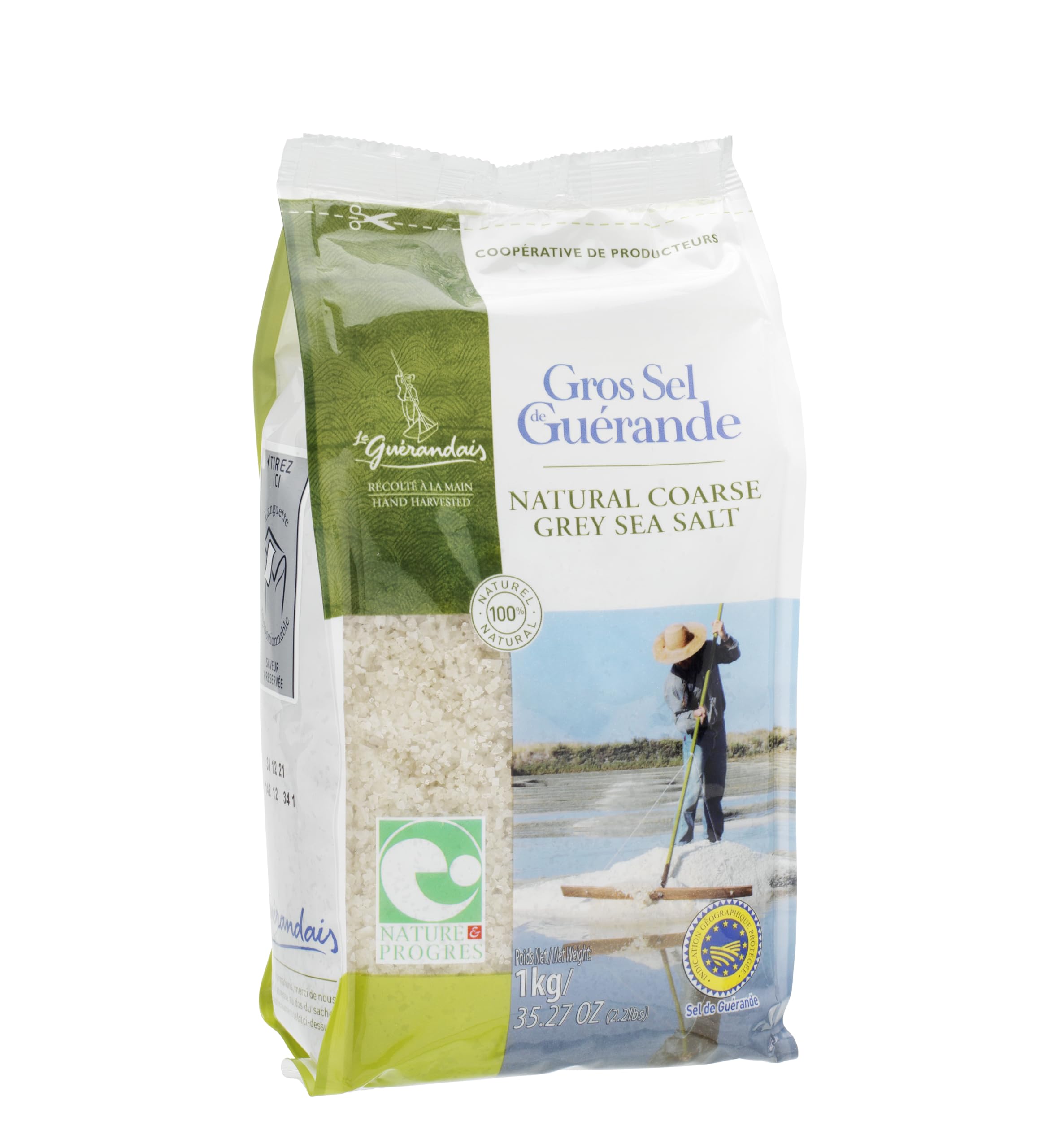 Le Guerandais Celtic Coarse Grey Sea Salt In 1kg Bags, Hand Harvested In Guerande/France