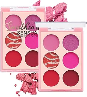 Eye Shadows Pallets for Women - Pink Eyeshadow Palette - Highly Pigmented Matte Red Eyeshadow - Blendable Shades Glitter Eyeshadow - Waterproof Long Lasting Quick Drying EyeShadow Makeup Kit (Pink)