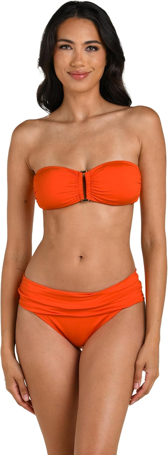 La Blanca Womens Island Goddess Bandeau Slider Swimsuit Top - Image 3