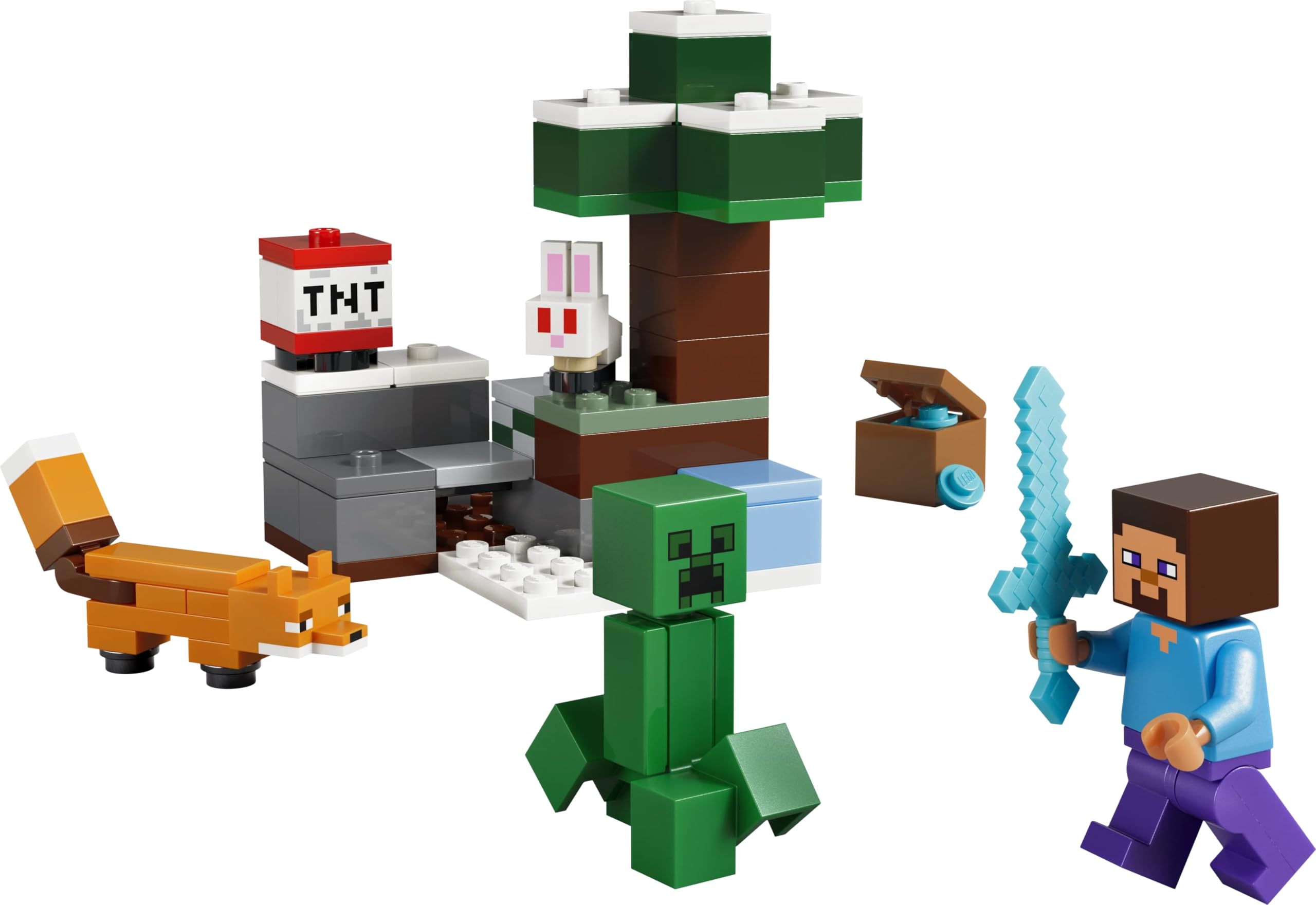 LEGO Minecraft Steve’s Taiga Adventure - Collectible Gaming Merchandise - Gamer Gift - 21583 — Amazon image 2
