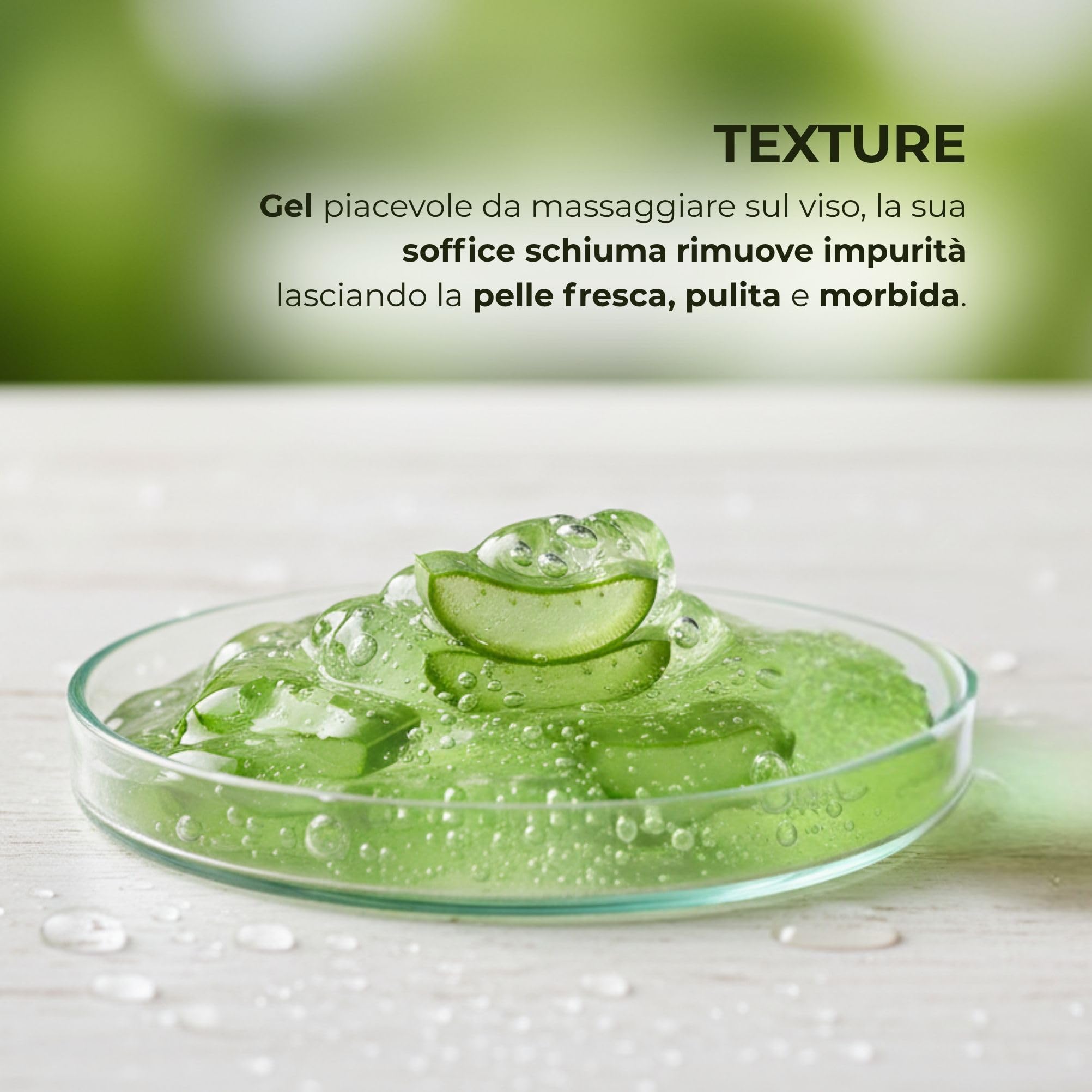 Bottega Verde - Aloe, Gel Detergente Viso, 200 ml, Idratante e Lenitivo con 20% di Succo di Aloe Bio, Detersione Delicata per Tutti i Tipi di Pelle, Formula Fresca e Naturale
