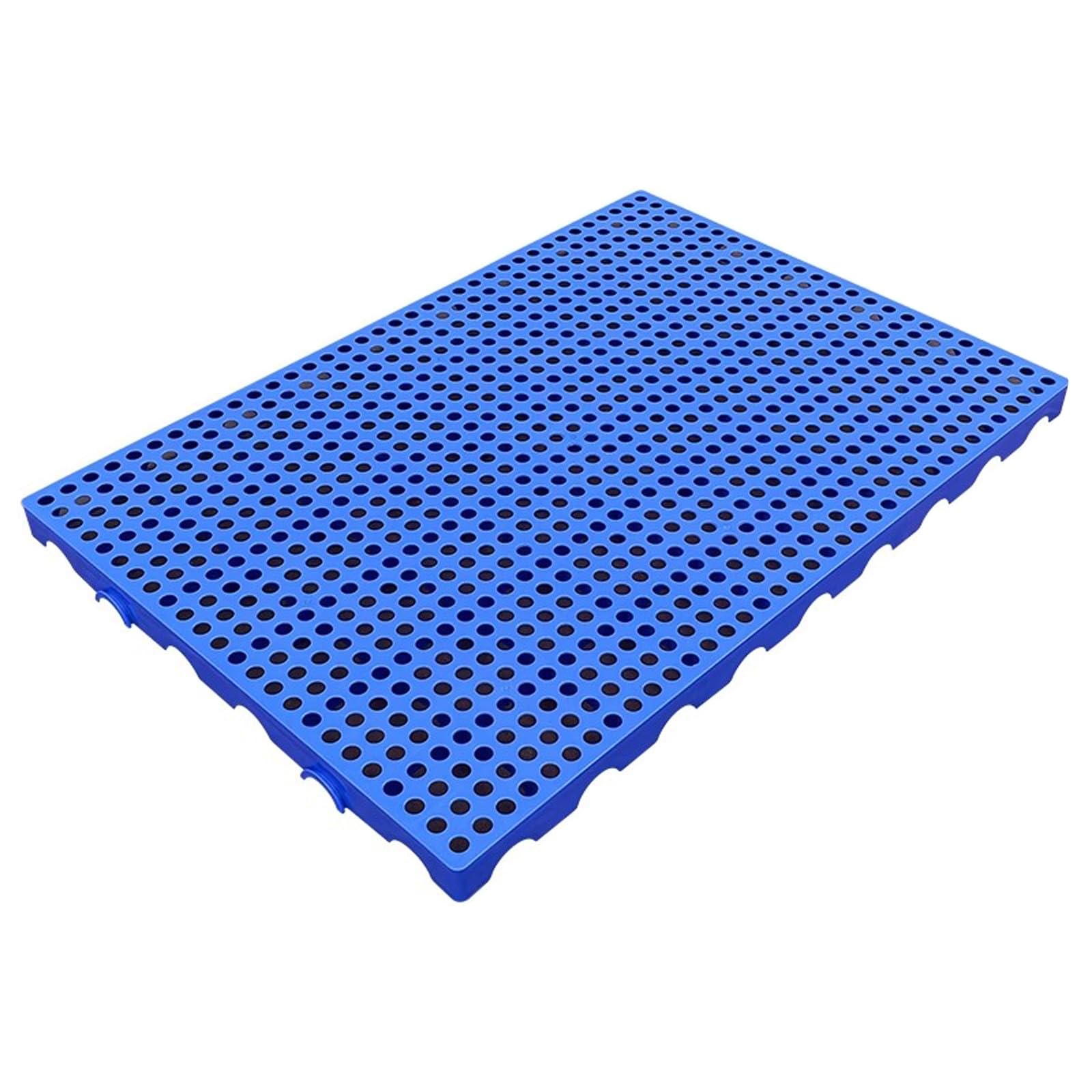 Pallet in plastica, Bancale pellet, Griglie traspiranti in HDPE, Scaffali per articoli, Pallet da pavimento leggeri e impilabili, per garage, Supermercati e seminterrati(100x70cm/39x27in)