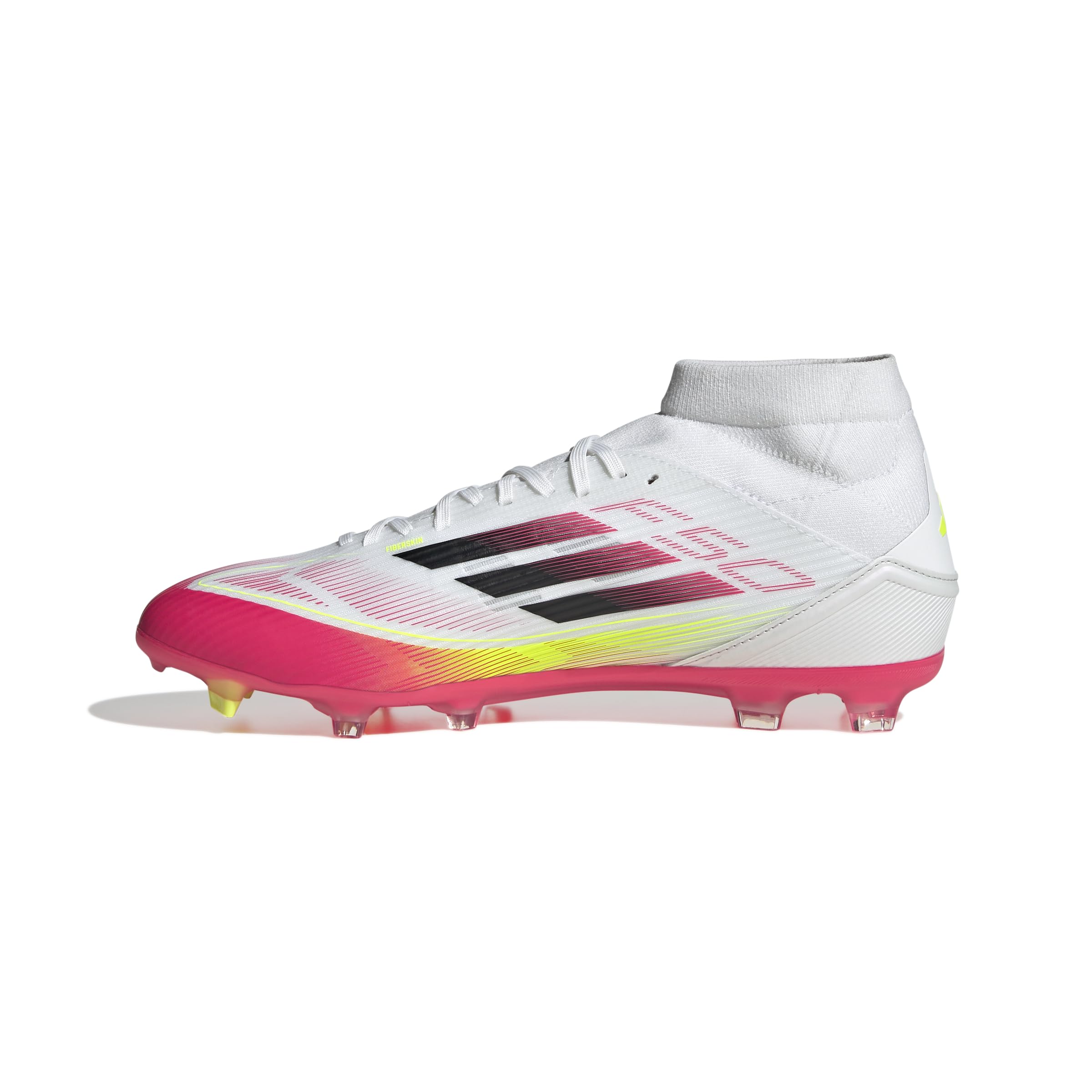 adidas Unisex F50 League Football Boots FG/MG, FTWR White/core Black/Solar Yellow, 9 UK