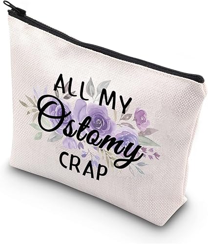 Miniatura 1 de TSOTMO Ostomy Warrior Gift All My Ostomy Crap Bolsa de alerta médica Kit de primeros auxilios Kit de emergencia (mierda de ostomía)