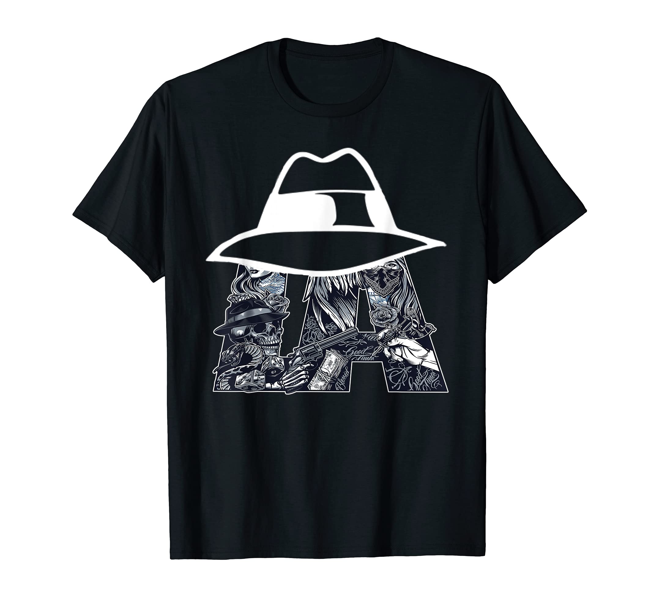 Chicano cholo clothes, Latino style. ChicanoMen's Lowrider Hat LA Chicano Cholo Los Angeles Lowrider T-Shirt