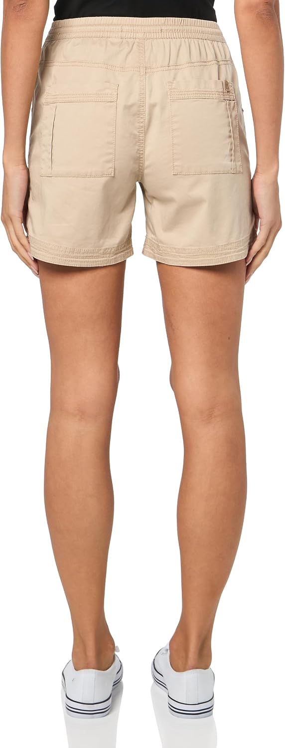 Unionbay Women's Utility Pocket Drawcord Light Weight Stretch Twill 5" Short