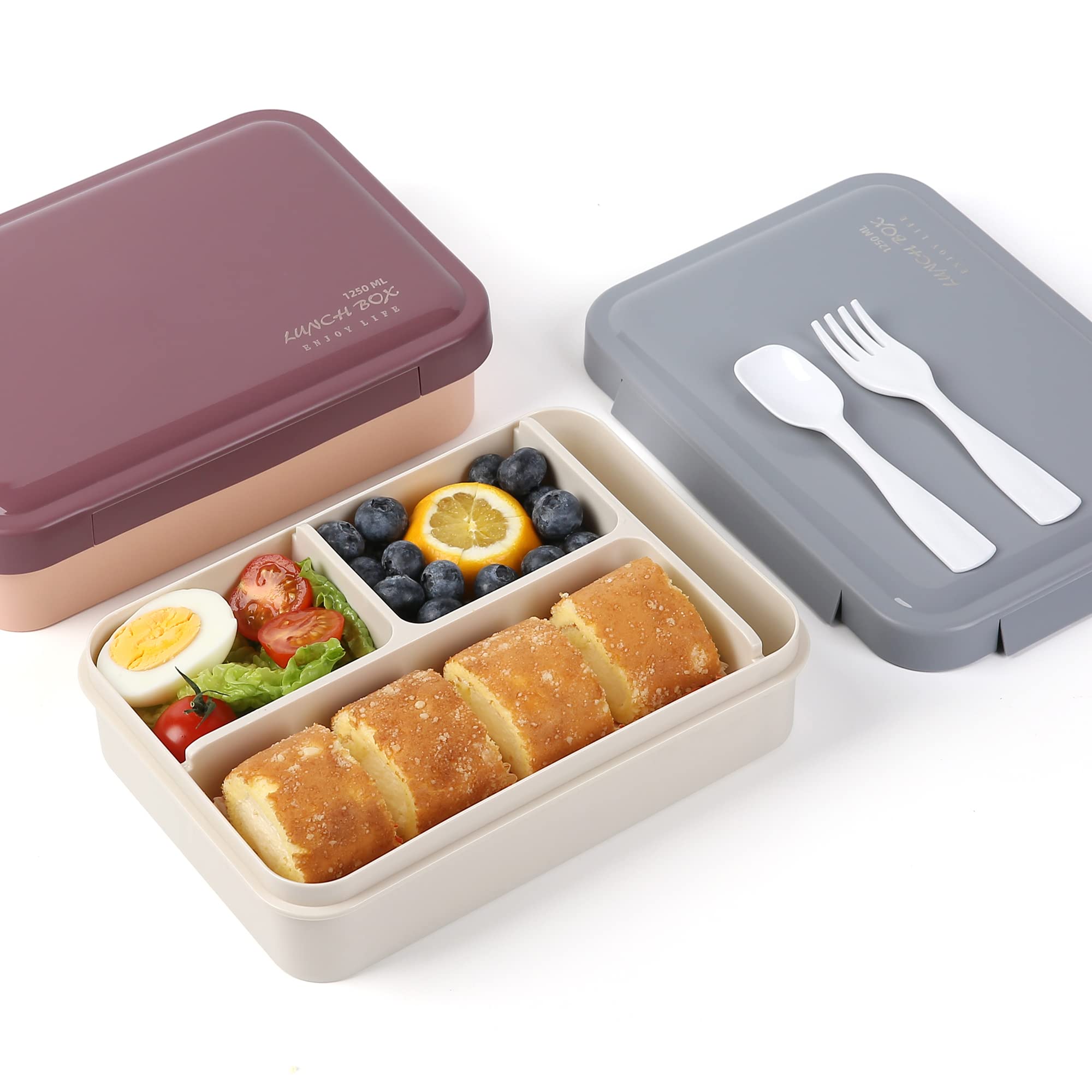 42oz Adults Bento Box Lunch Boxes for Men Women Leak Proof Food Salad