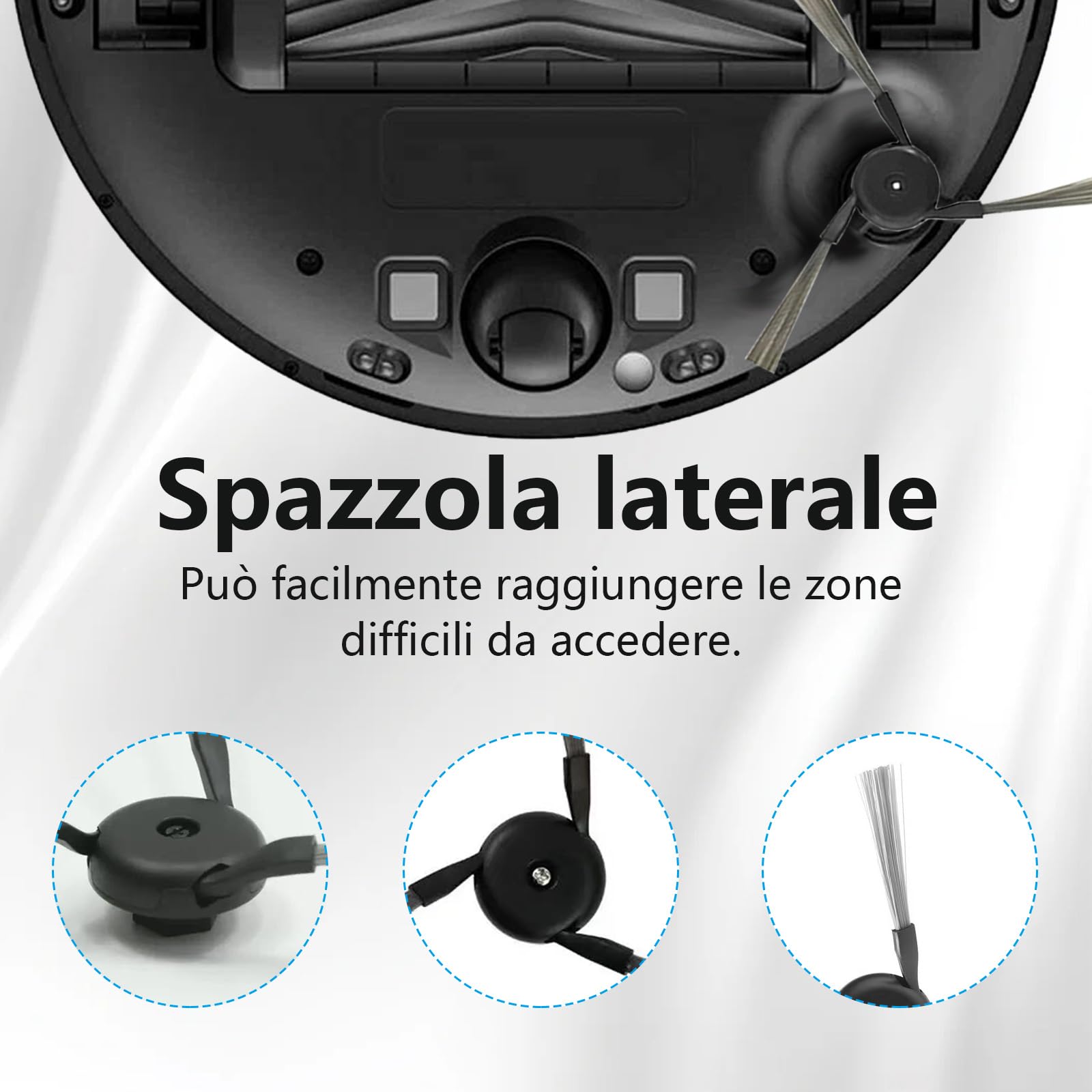 22 pezzi di Accessori per Mova P50 Pro Ultra/P50 Pro, per Dreame X40 Ultra Complete / L40 Ultra, 2 Spazzola Principale, 4 Asciugamani, 4 Filtri, 6 Sacchi di Polvere, 6 Spazzole Laterale