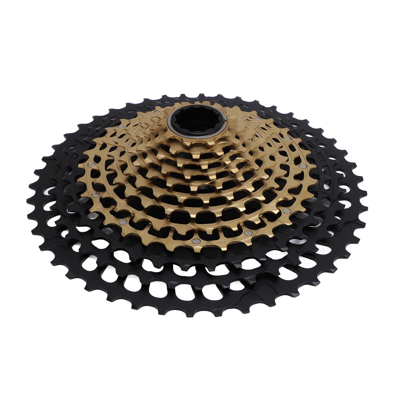 Pongnas Cassette de Bicicleta de Montaña de 12 Velocidades Compatible 10-46T CNC Aleación de Aluminio Hueca y Rueda de Acero para Trail Enduro Actualización de Transmisión Ligera