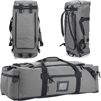 86l Large Duffel Bag For Travel, Gym & Sports - Water Repellent Polyester, Hidden Straps, Shoe Compartment - Perfect Luggage Duffle Bag Or Backpack For Men & Women
