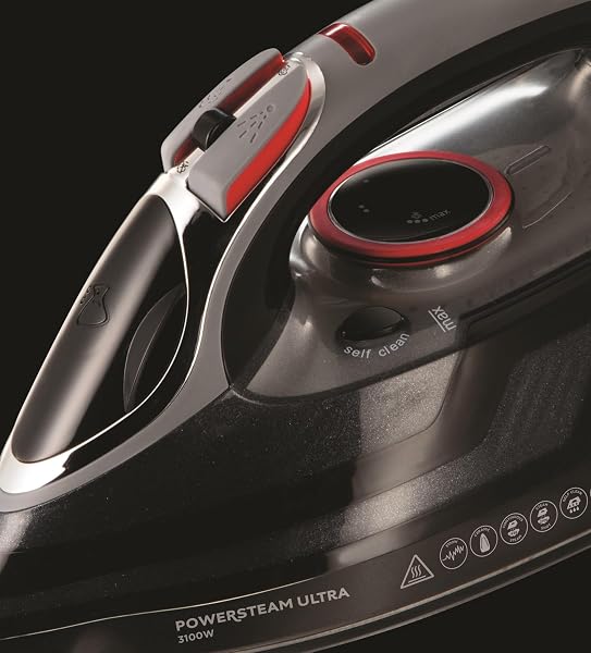 Russell Hobbs Steam Iron [3100W, 210 g/min extra steam boost, 70 g/min steam] Power Steam (350ml, ceramic soleplate, self-cleaning & spray water function, anti-limescale, drip stop) 20630 - 4