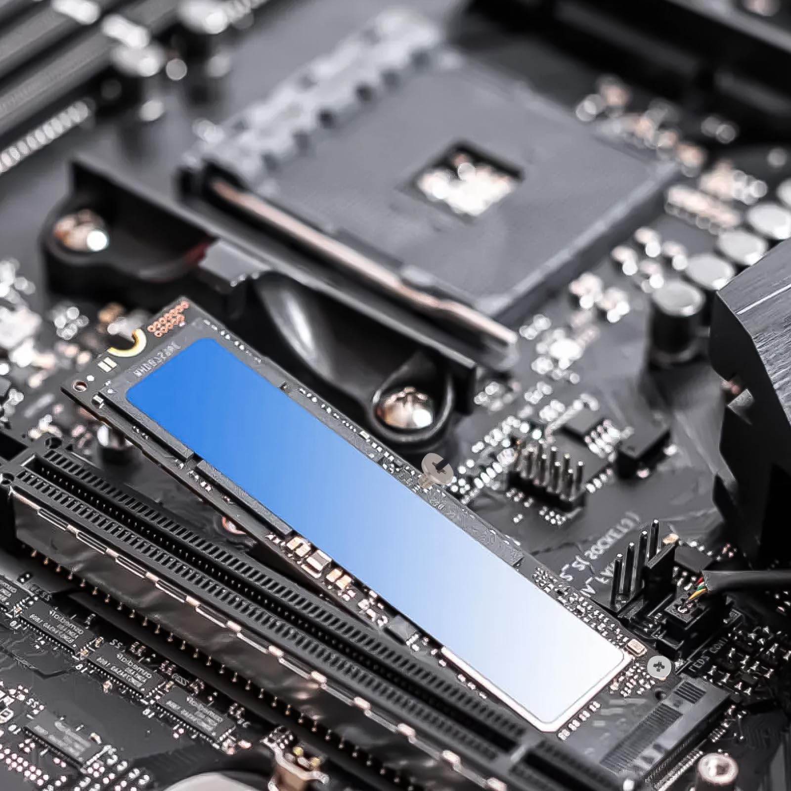 50 piezas de juego de tornillos M.2 para PC, kit de tornillos de montaje M2 X 3 mm M.2 SSD NVMe para montaje de SSD M.2 para laptops, tornillos de montaje NVMe para computadoras, tornillos para