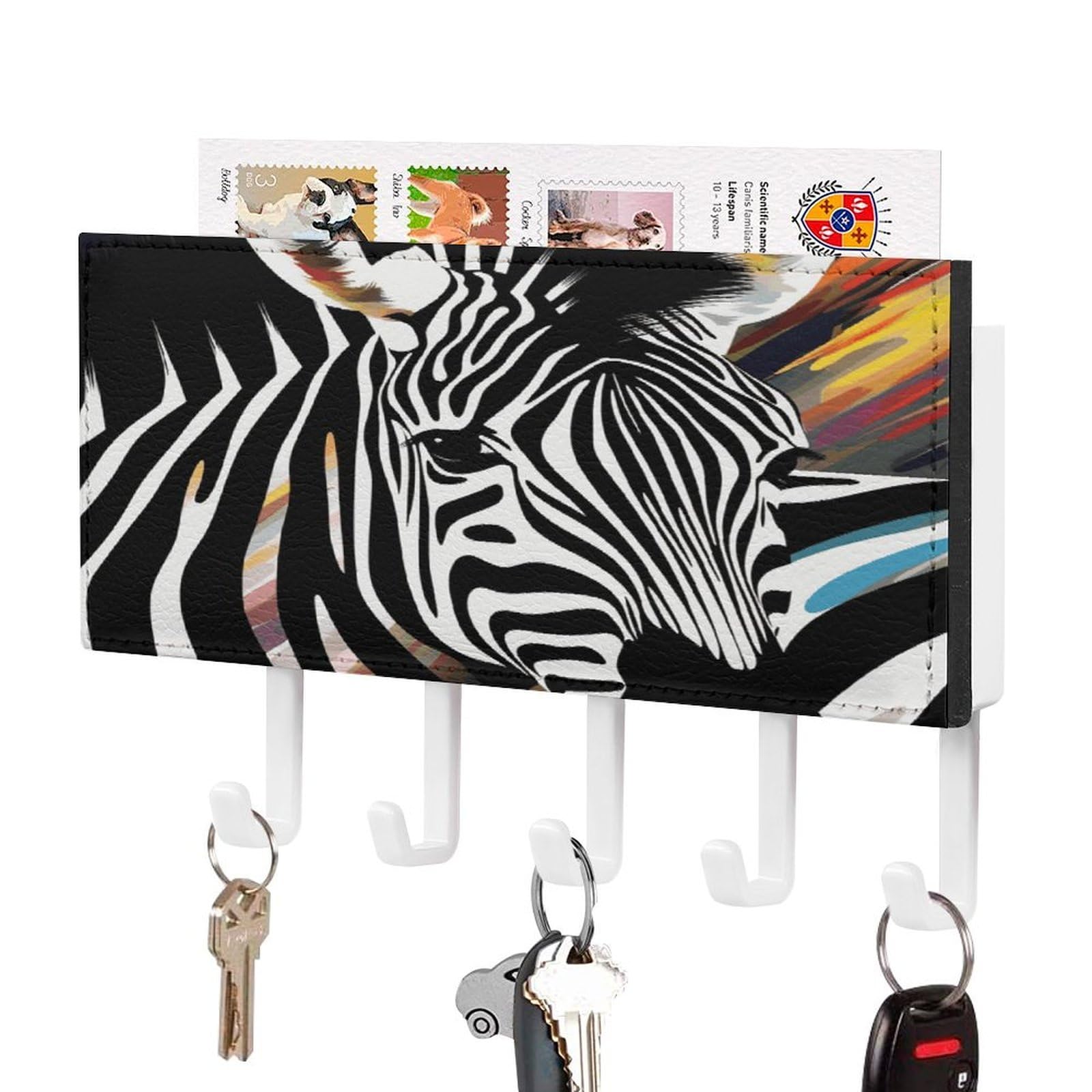 Colgador de llaves de pared para ordenar el recibidor y guardar cartas en casa