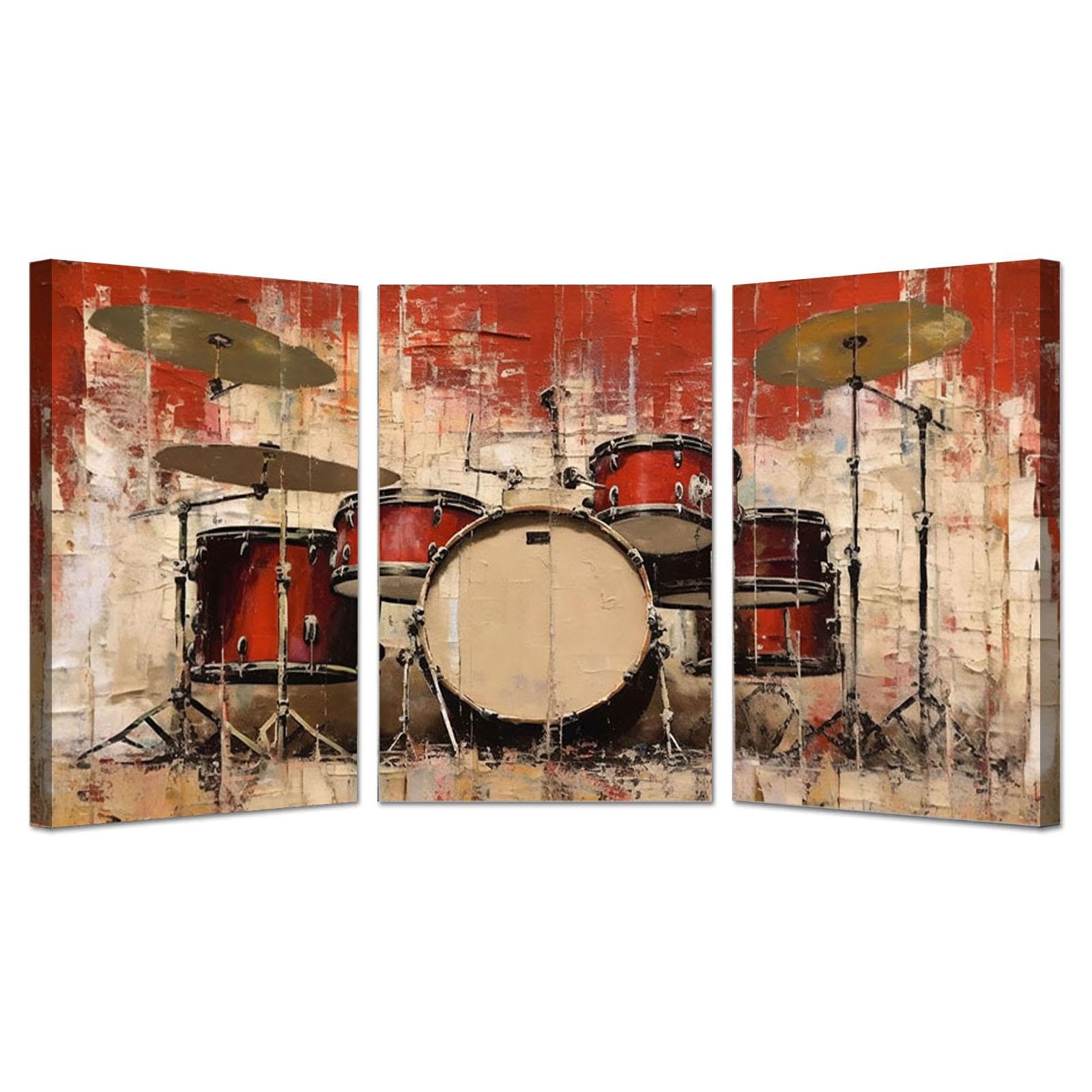veces musica arte della parete Stampe su tela, Graffiti di street art quadri astratti grandi moderni dipinti della decorazione Parete Ufficio Soggiorno - 60x80cmx3 Enmarcado