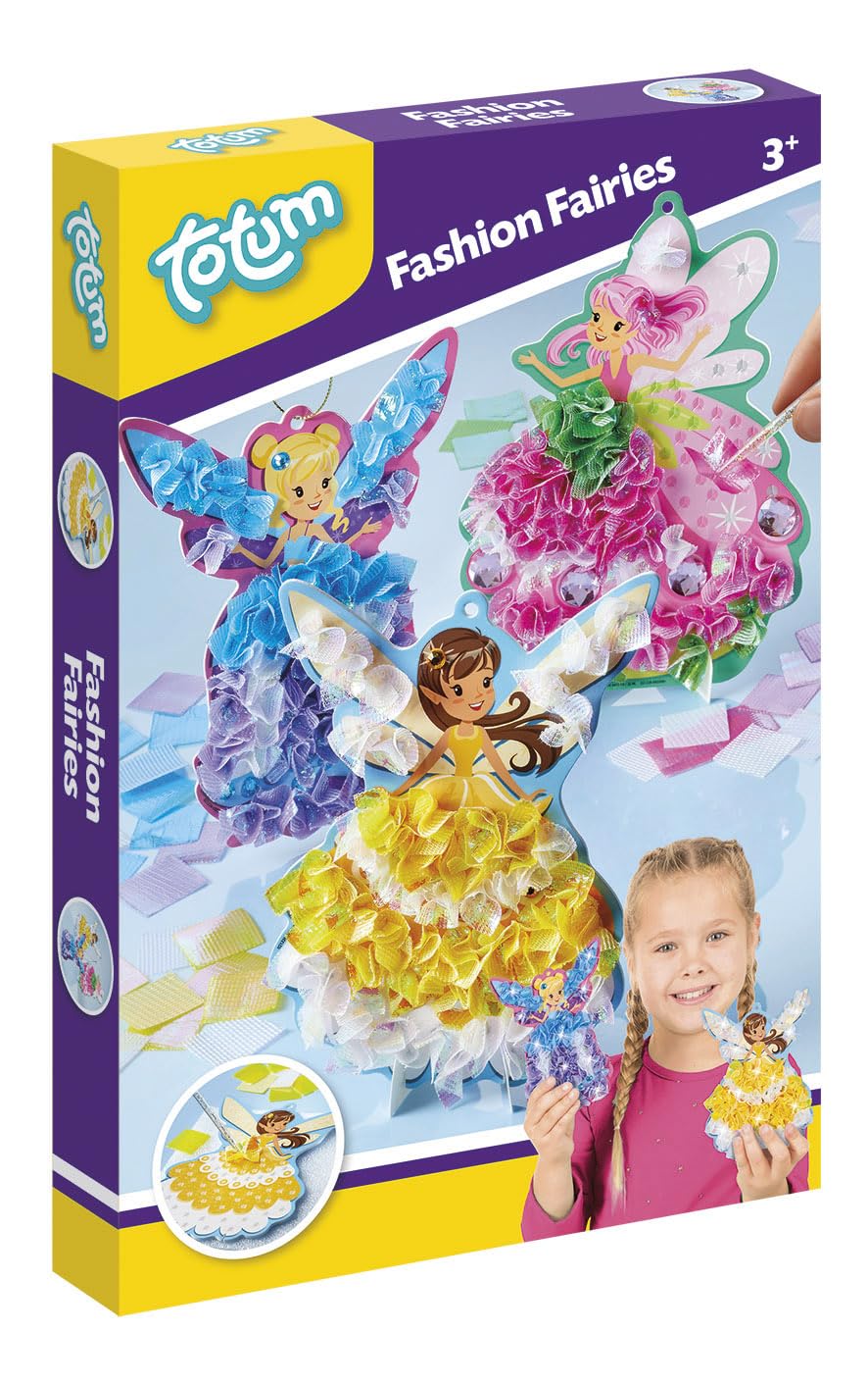 Totum Yellow, Pink, Blue Fashion Fairies