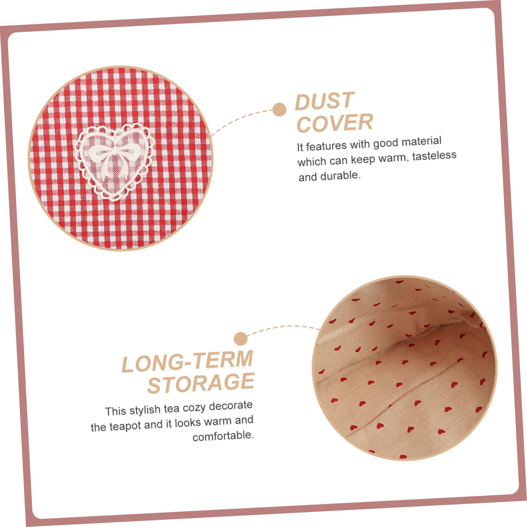 OHPHCALL Cotton Tea Cozy Insulated Teapot Cover Stylish Tea Cozy Loop Warm and Decorative Pot Warmer for Kitchen