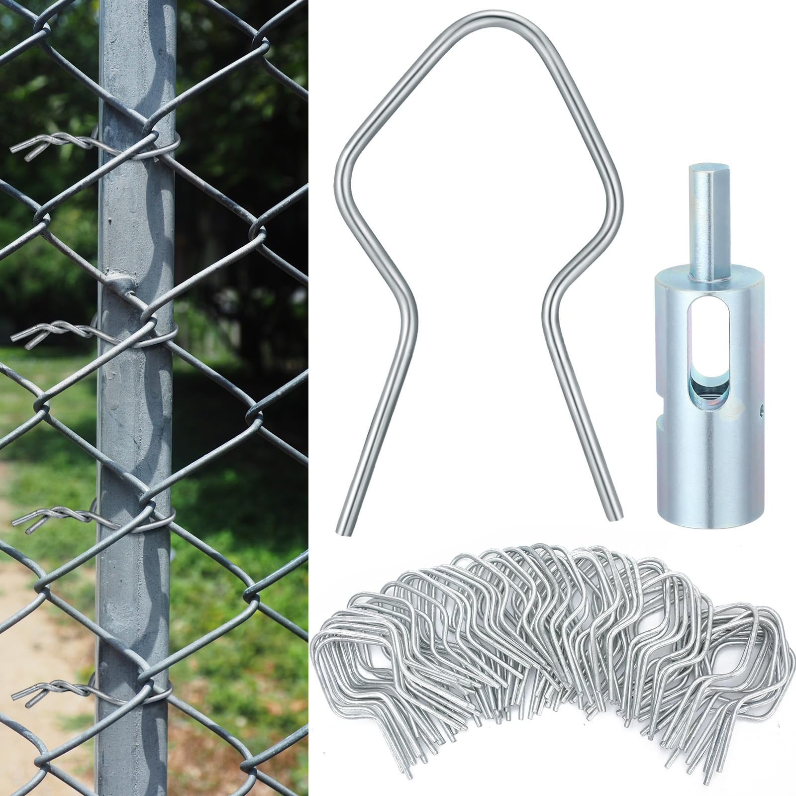 Photo 1 of Hicarer 500 Pcs 11 Gauge T Post Fence Clips