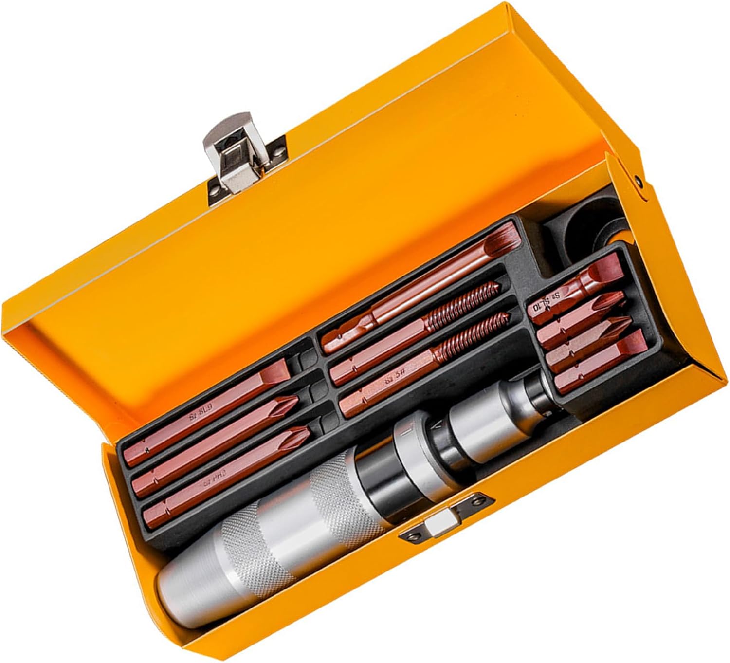 12x Manual Impacts Driver Set Alloy Steel Bit for Tackling Extracting Rusted Stubborn Corroded Screws Easy Repairs
