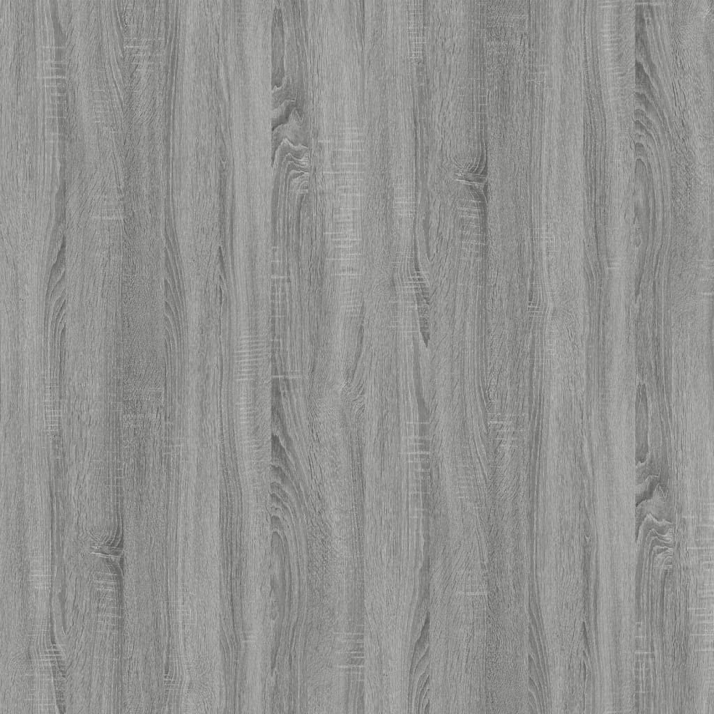 Stolik kawowy Sonoma szary, 100 x 45 x 45 cm, materiał drewnopochodny i żelazo, stół do salonu z półką do salonu, stabilny stolik pomocniczy, praktyczny stół do salonu, elegancki stół ozdobny