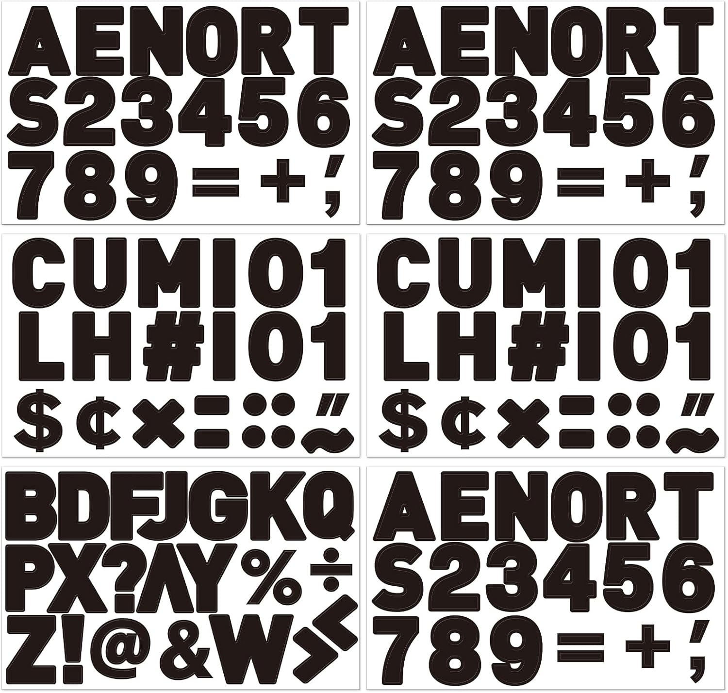 124 Pcs Classic Magnetic Letters Numbers for Classroom 2.5 Inch Magnetic Alphabet Letters Whiteboard Fridge ABC for Teachers Parents Educational Home Learning(Black)