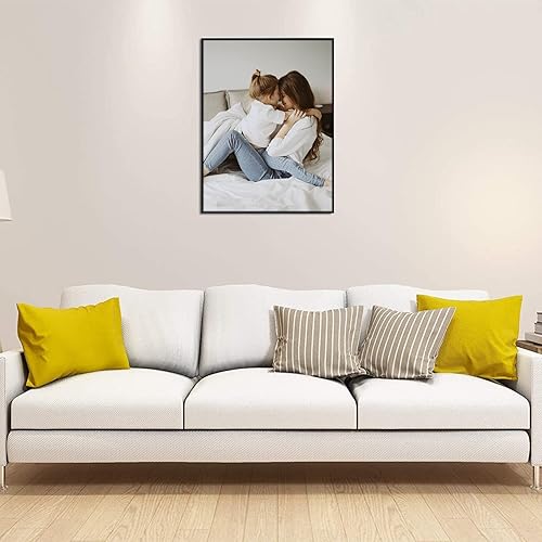 Vista 14 de Frametory, Marco de fotos de aluminio de 18 x 24 pulgadas, parte delantera de cristal real, para fotos de 18 x 24 pulgadas, para pared, marco