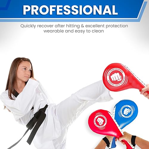 Miniatura 6 de +Performance Taekwondo Kick Pad & Boxing Pad | Equipo de entrenamiento de artes marciales | Almohadillas de karate | Equipo de combate de taekwondo