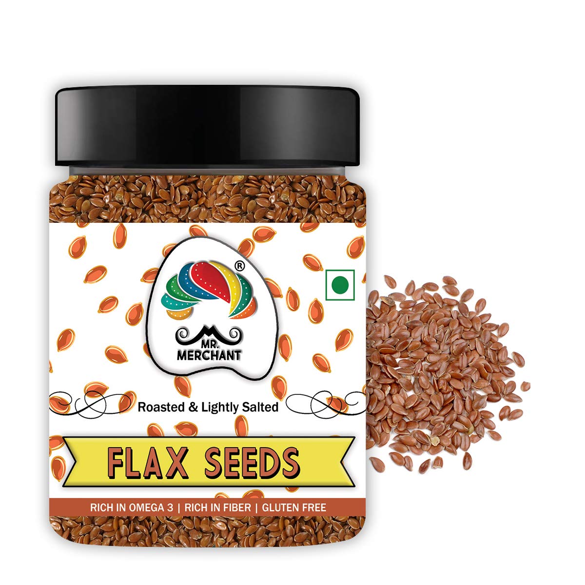 Mr. Merchant Roasted Flax Seeds (Lightly Salted Alsi) Jar Pack, 300gm (B08ZB29VDG) Amazon Price History, Amazon Price Tracker
