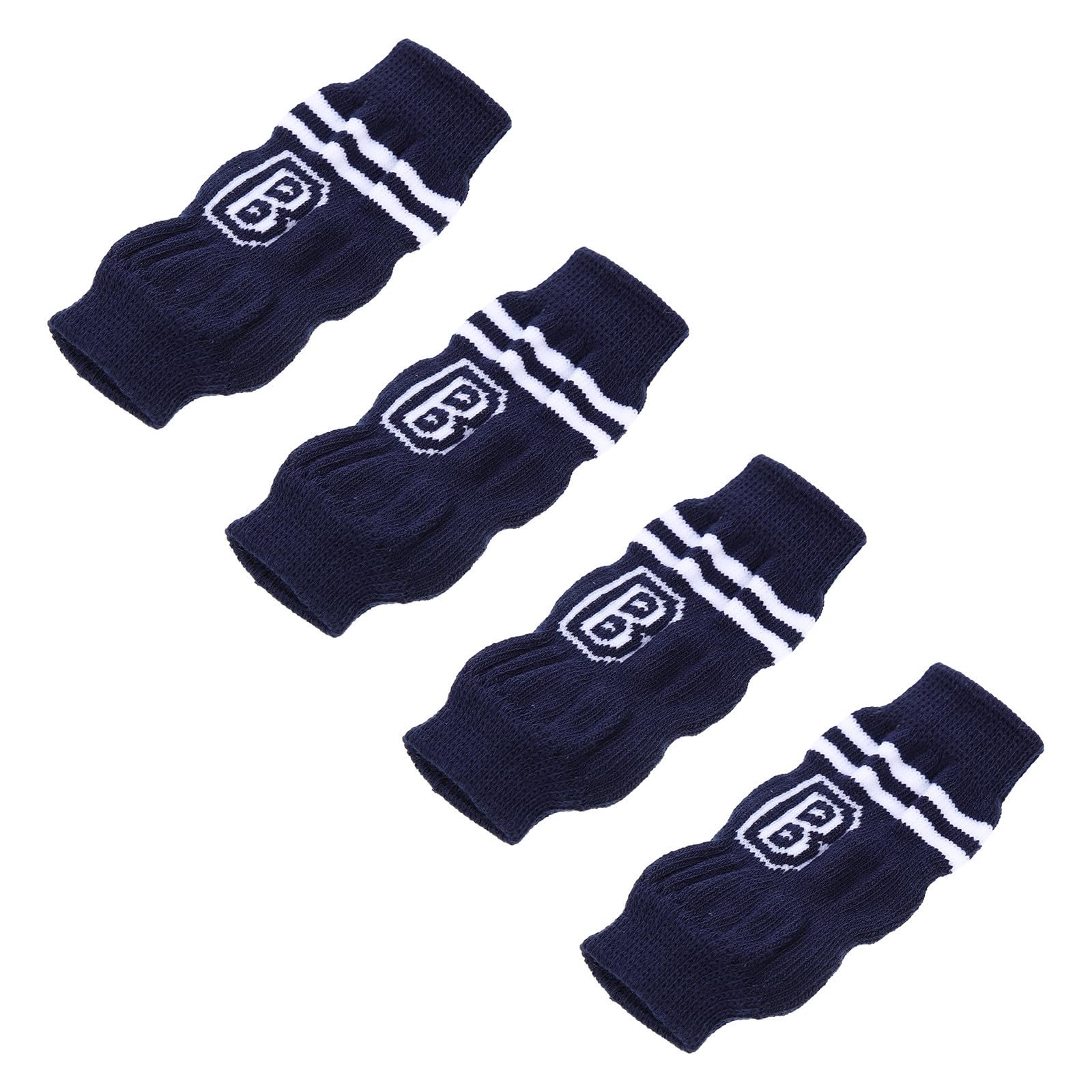 BIUYUYO Dog Leg Warmers PET Socks 4pcs Anti Slip Cotton Blue