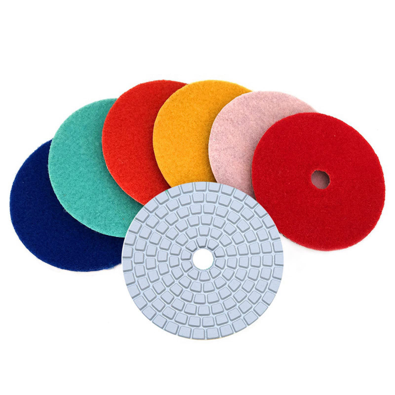 Diamentowe pady polerskie tarcze szlifierskie, 10 szt. 80 mm diamentowe podkładki polerskie 3-calowe białe mokre podkładki polerskie do marmuru diamentowe narzędzia ścierne HF01(800)