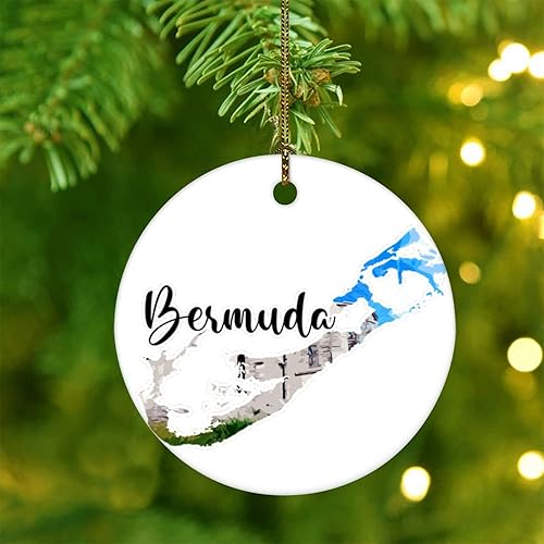 Miniatura 6 de Bermudas - Adornos de Navidad para viajes, diseño arquitectónico histórico, adorno para árbol de Navidad, decoración interior del hogar, granja,