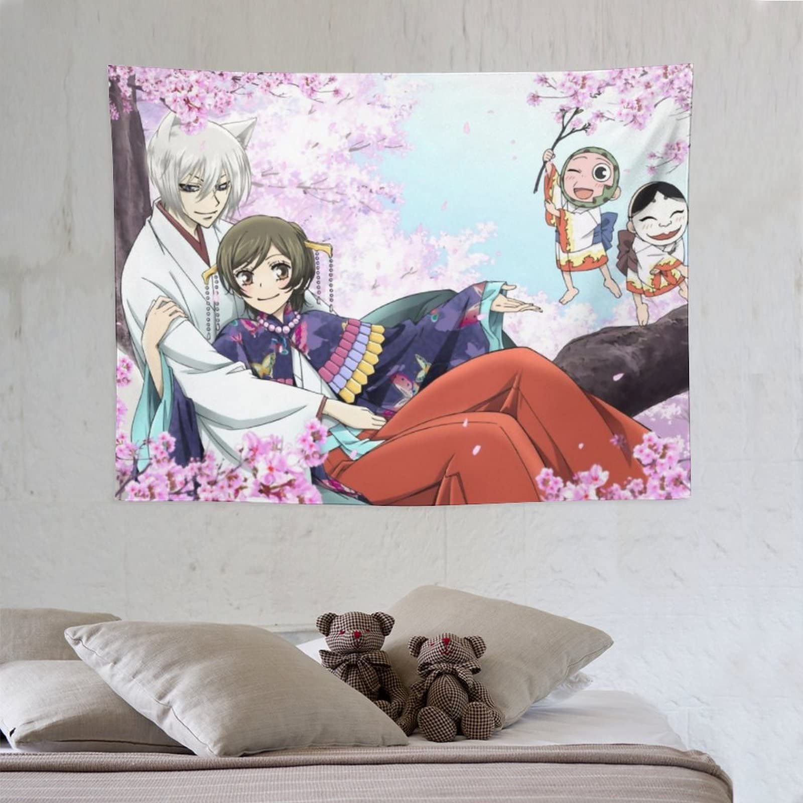 Amazon.co.jp: タペストリー 神様はじめました 桃園奈々生 巴衛 アニメ