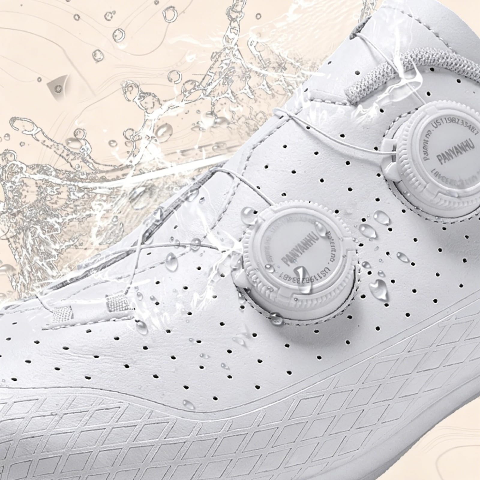 JiuQing Zapatillas Ciclismo Carretera Hombre Compatibles SPD-SL Bicicleta