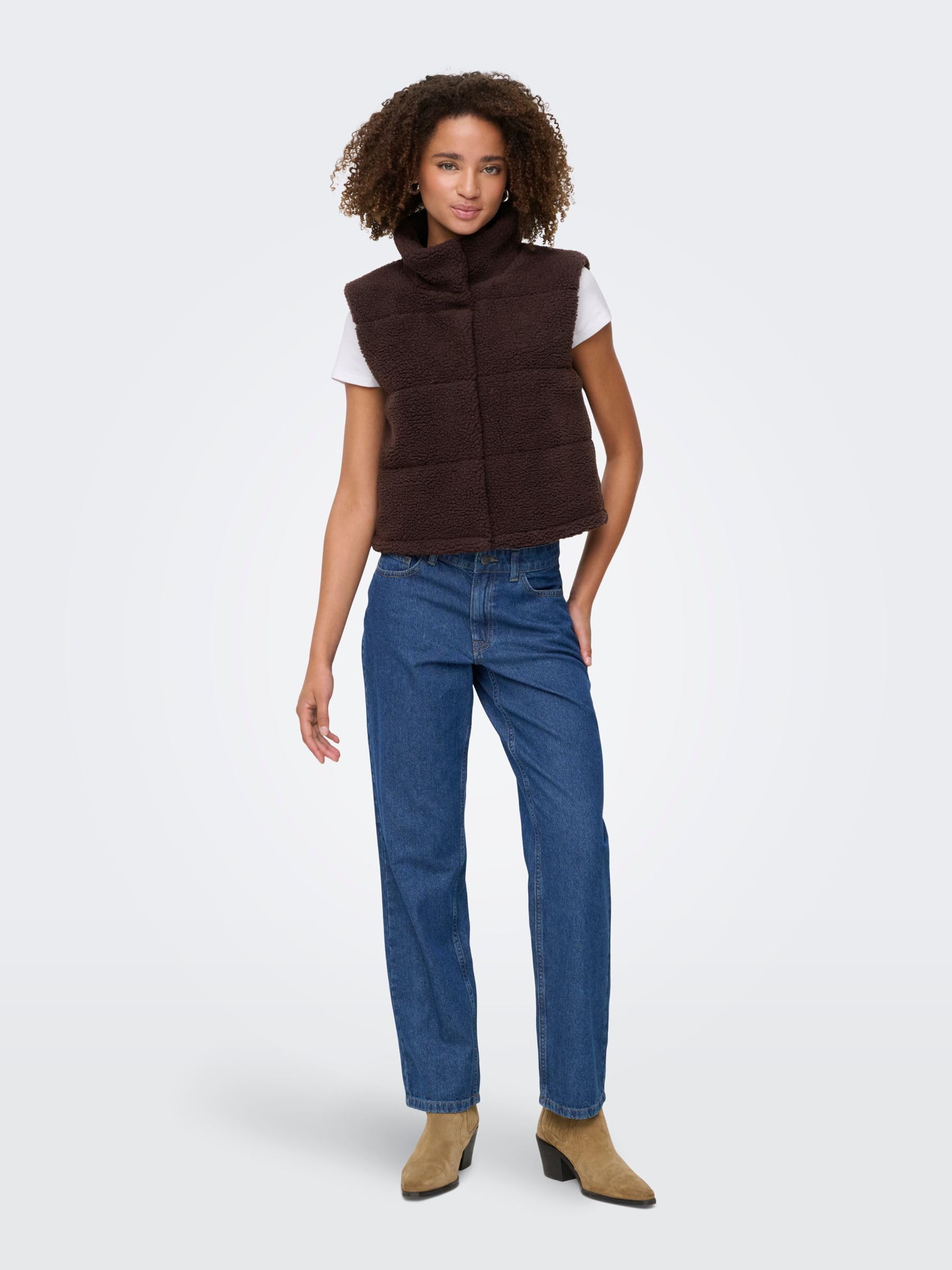 ONLY Kamizelka Kobiety Onlsandra Teddy Waistcoat Life CC Otw