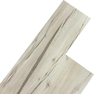STILISTA Vinyl Laminat Dielen, 15 Dekors Wählbar, 5,07 oder 20 m², Rutschfest, Wasserfest, Schwer Entflammbar - 5,07 m² Eiche Gewaschen