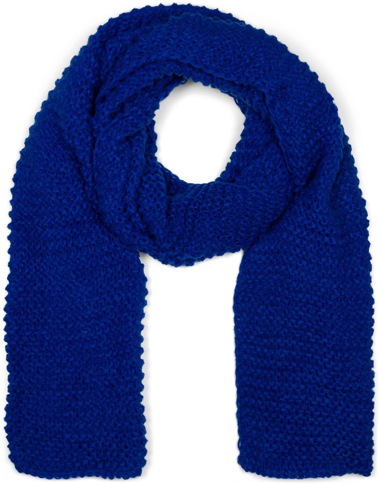 Écharpe Longue Tricotée StyleBREAKER Pour Femme | Motif Vagues, 43x210cm, 100% Acrylique | Violet