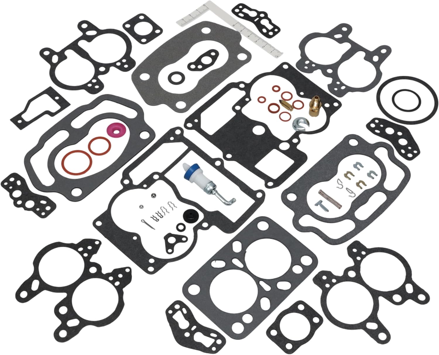 Carburetor Rebuild Kit 212D, 2 Barrel Carb Rebuild, Made in USA w/Needle, Flange, Seat, Pump, Compatible with Select Chevy 1955-1969, GMC 1956-1969, Oldsmobile 1955-1958 + More