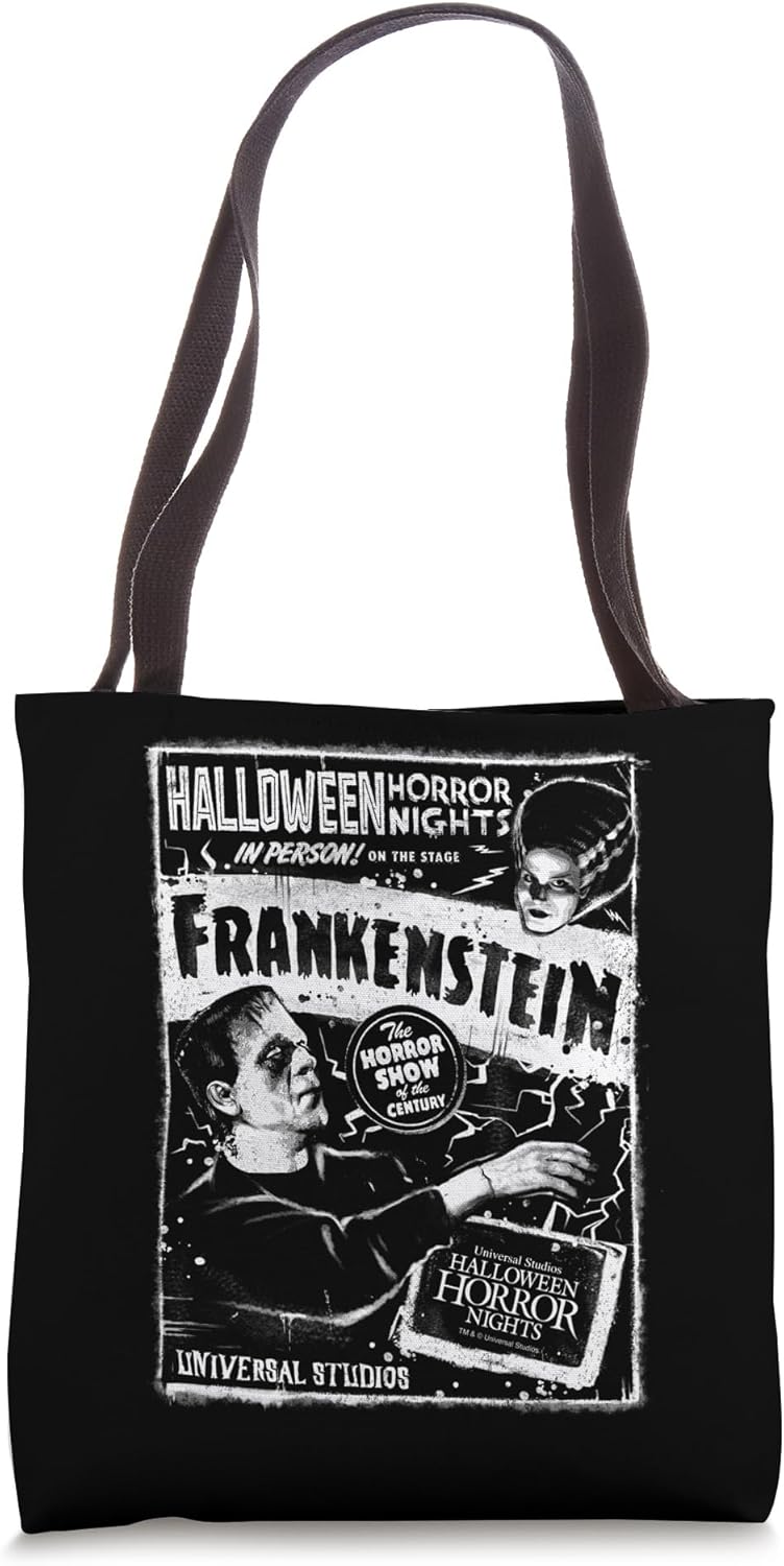 Halloween Horror Nights Frankenstein & Bride of Frankenstein Tote Bag