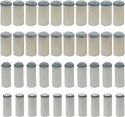 Zorfeter 40 peças de pontas de taco de sinuca deslizantes, kit de substituição de pontas de taco de bilhar, sem cola, pontas de taco de bilhar para sinuca e tacos de sinuca (9 mm/10 mm/12 mm/13 mm