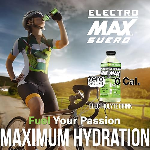 Miniatura 9 de ELECTROMAX SUERO Bebida electrolítica para hidratación y recuperación sin azúcar paquete de 12 unidades de 213 onzas 213fl oz ponche de frutas