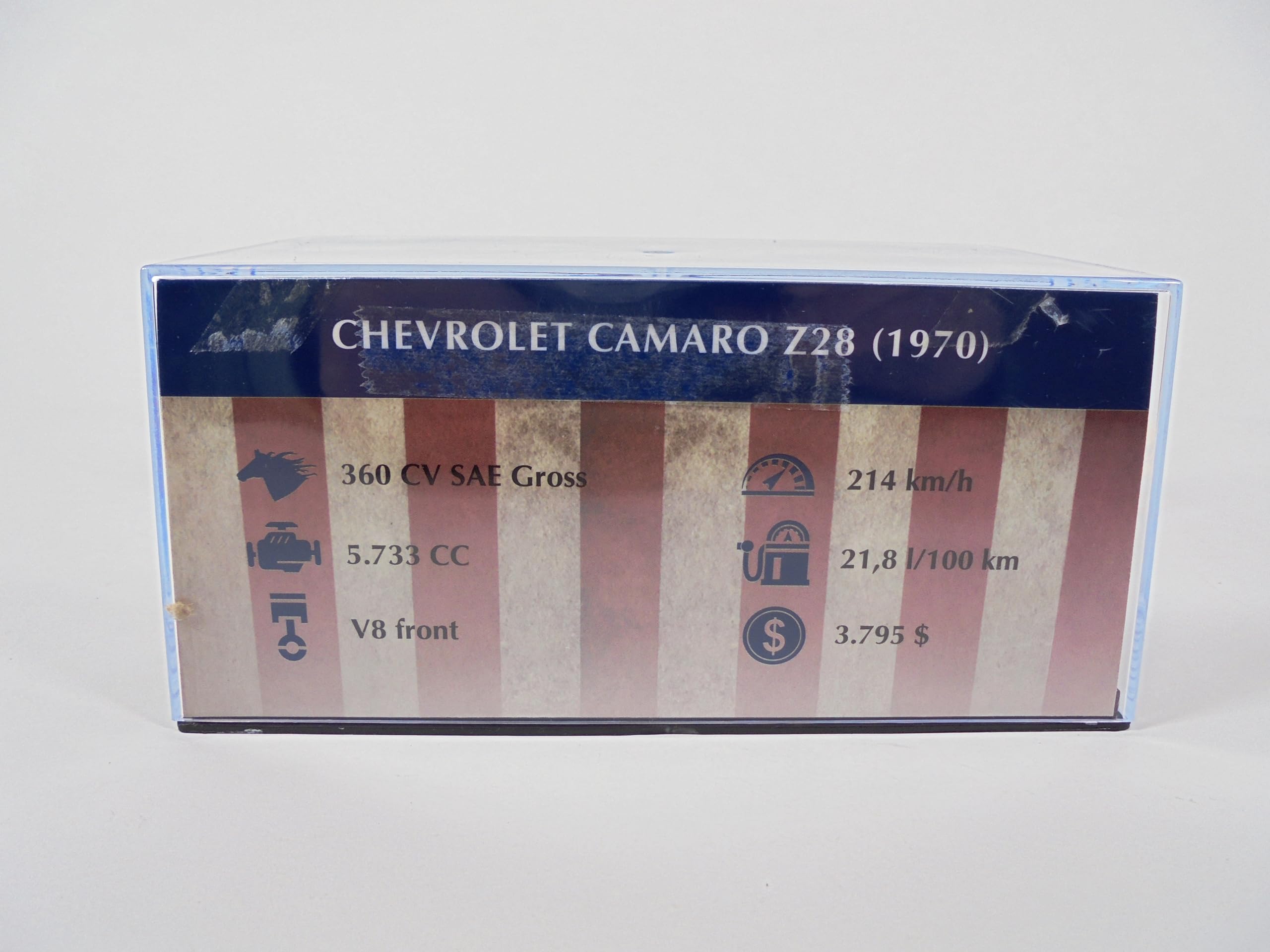OPO 10 - Auto in miniatura 1/43 compatibile con Chevrolet Camaro Z/28 1970 - AC03