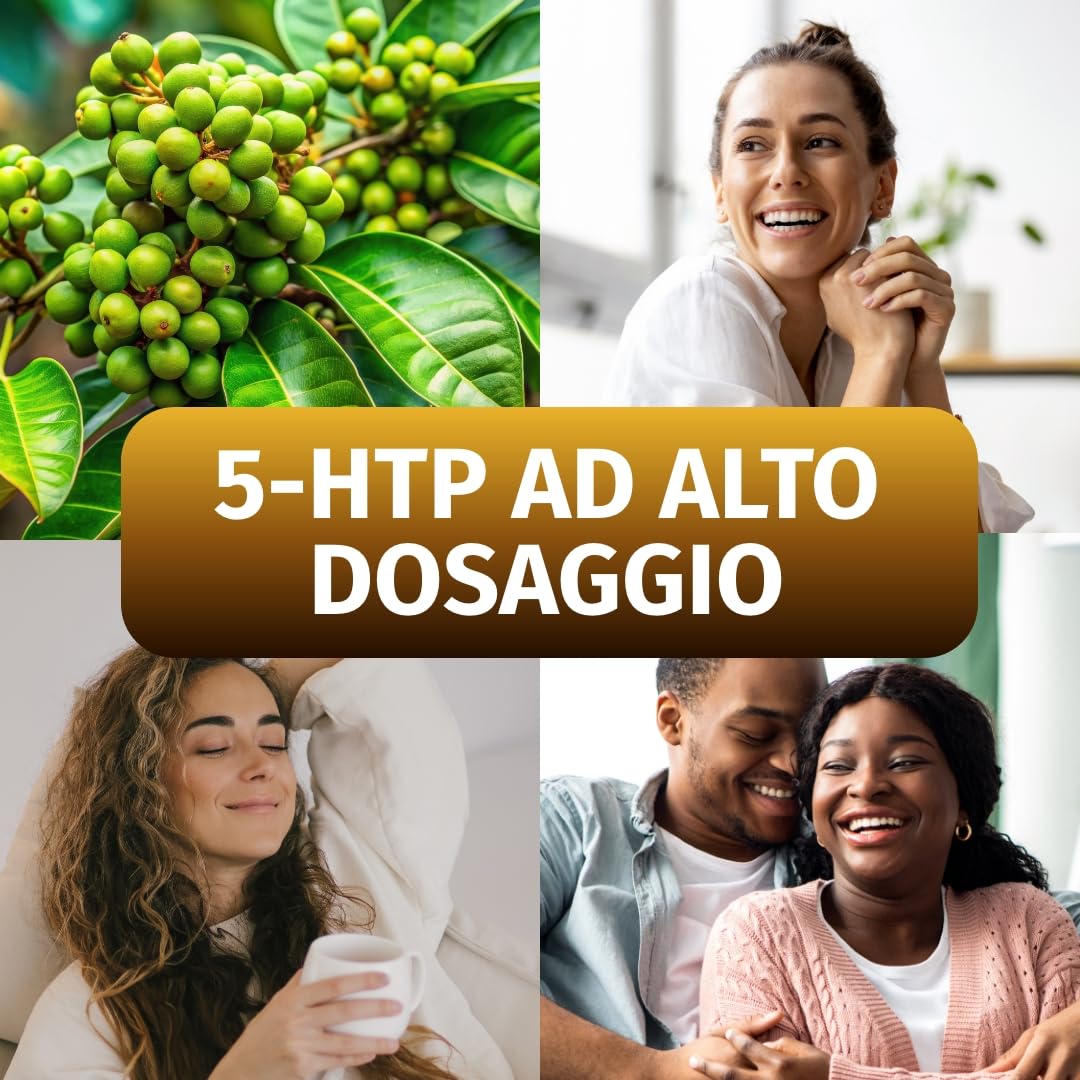 Green Naturals® 5-HTP – Ad alto dosaggio 200 mg da Griffonia simplicifolia – 100% vegano & senza additivi – Qualità tedesca – 180 capsule (6 mesi)