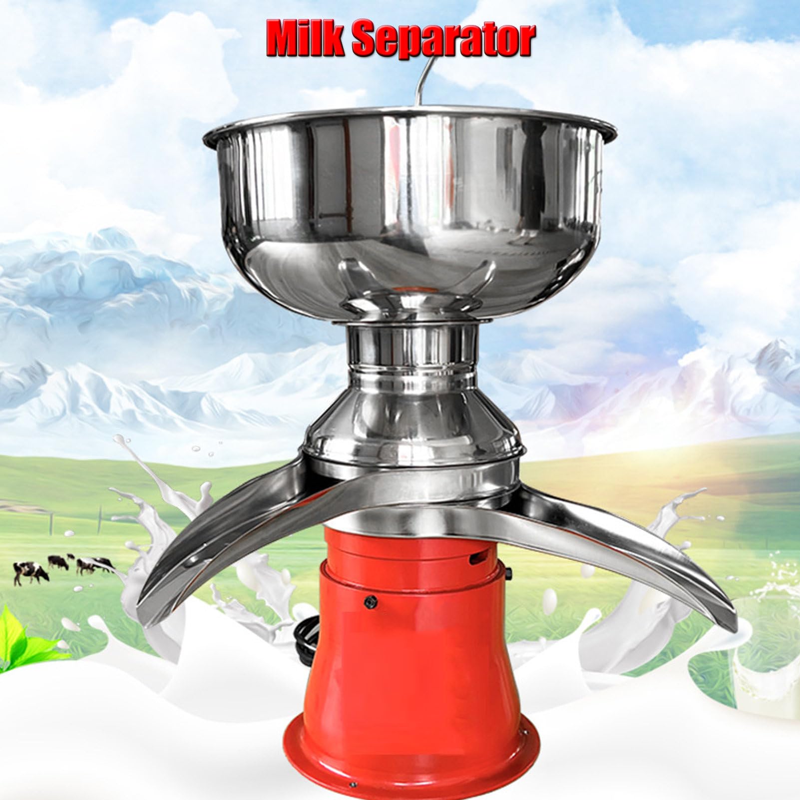 Centrifuga elettrica per Crema di Latte, separatore di Burro per Crema di frappè da 50 l/Ora, per Prodotti lattiero-caseari a Base di Latte di Capra